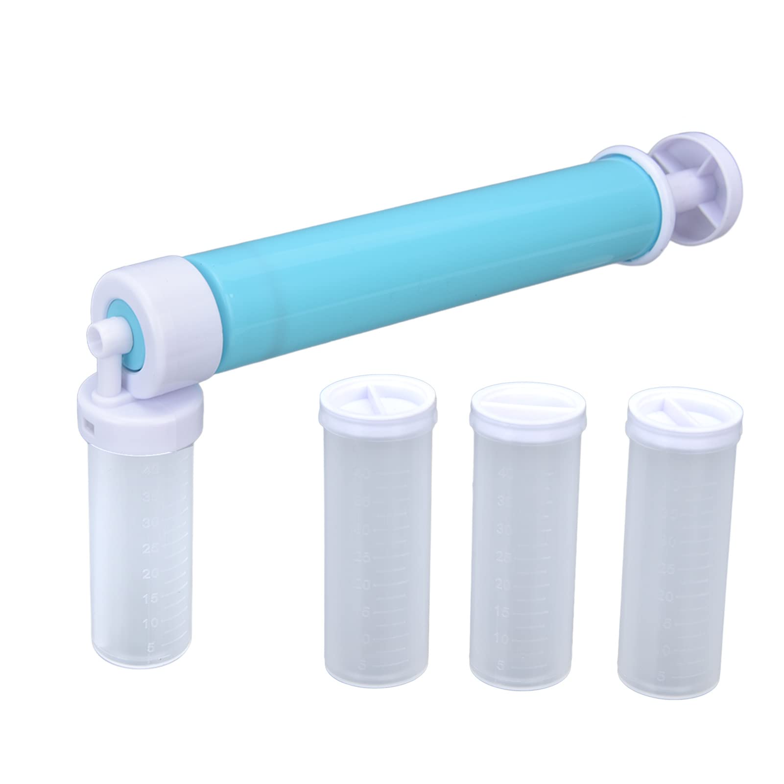 Manual Cake Duster - Multifunctional Plastic Cake Coloring Sprayer for Baking & Decorating (Blue) | Handheld Airbrush Tool for Cake Decorating, Cupcakes, Cookies & Desserts | Perfect for Home Bakers & Professional Chefs
