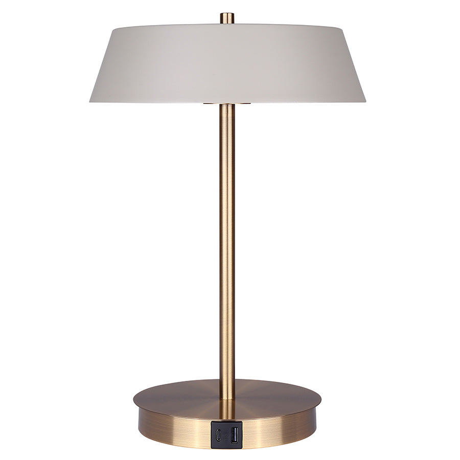Modern Jessa Table Lamp - Adjustable Brightness, USB Charging Port, Bedside & Office Lighting for Home Decor