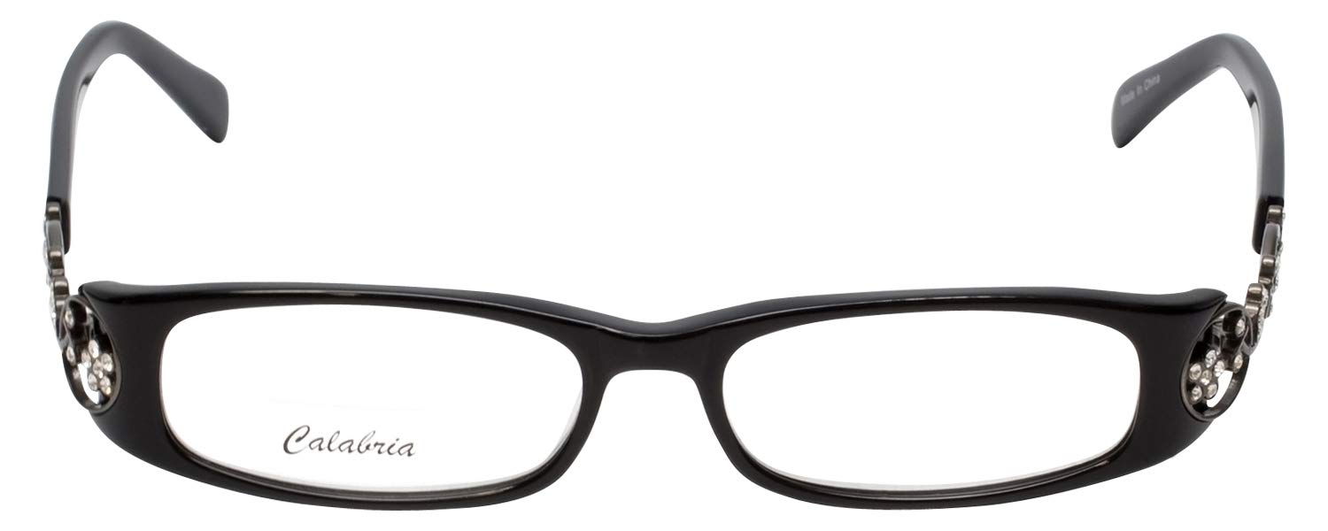 Calabria 839 Techno Optical Reading Glasses with Hard Case - Lightweight & Stylish for Reading, Computer Use & Close Work - Perfect for Office, Home & Travel
