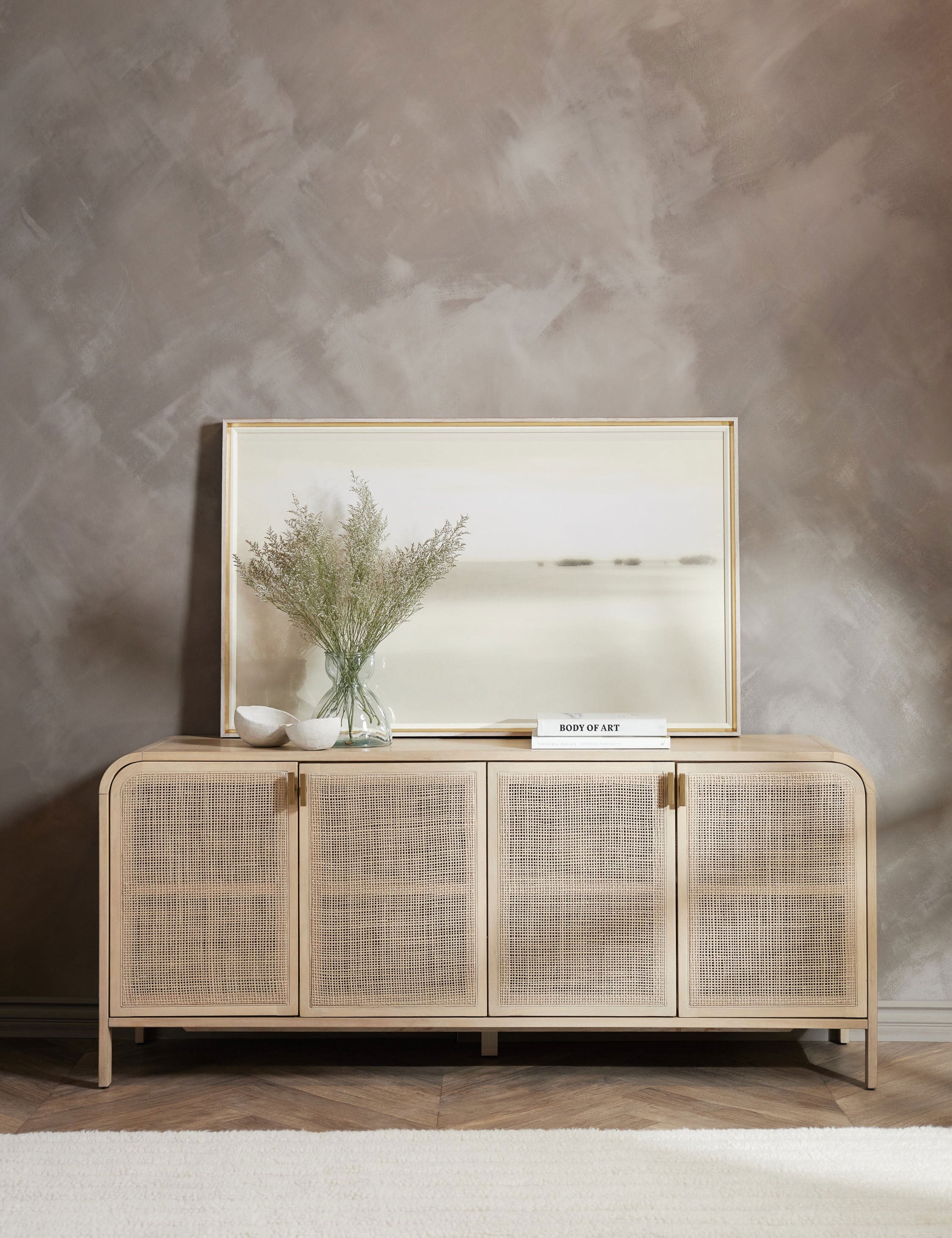 Stylish Brooke Sideboard - Modern Wood Buffet Cabinet for Dining Room, Living Room & Entryway Storage | Perfect for Home Decor & Organization