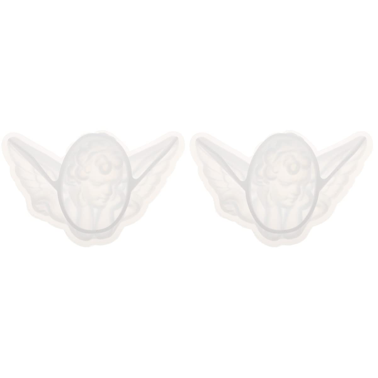 EXCEART 2-Piece Mermaid Silicone Resin Molds for Chocolate, Epoxy, Fondant - DIY Car Decor & Fairy-Themed Crafts - Perfect for Cake Toppers, Jewelry Making, and Home Decor