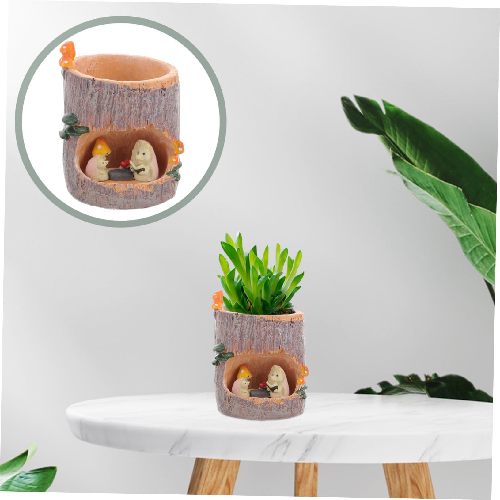 Gadpiparty Flower Sedum Succulent Pot - Decorative Ceramic Planter for Indoor/Outdoor Plants, Succulents, Flowers - Perfect for Home Garden, Balcony, Office Desk Decor