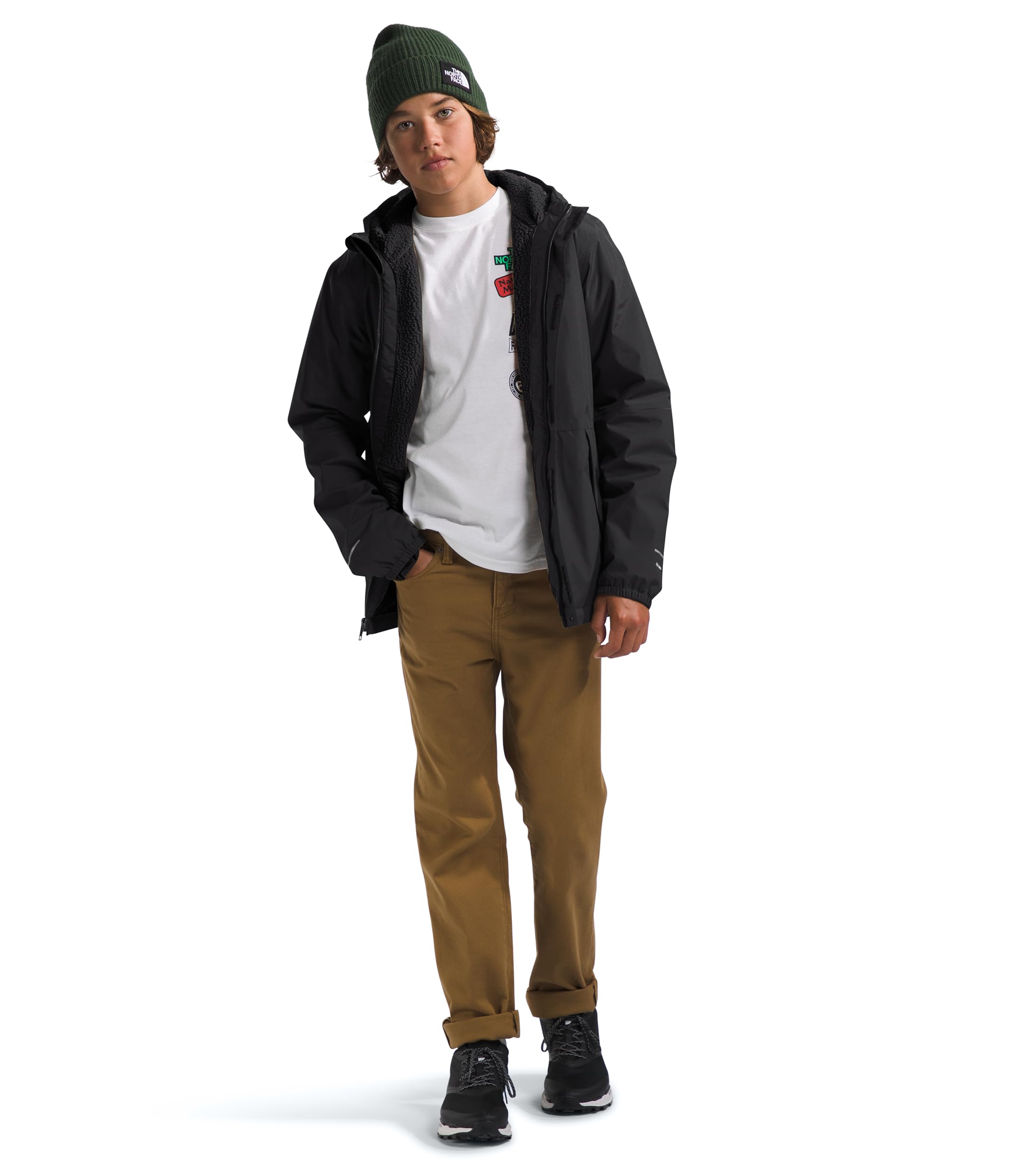 The North Face Boys' Waterproof Antora Rain Jacket - Lightweight Windproof Outdoor Jacket for Kids (Toddler & Youth Sizes) - Perfect for Hiking, Camping & School