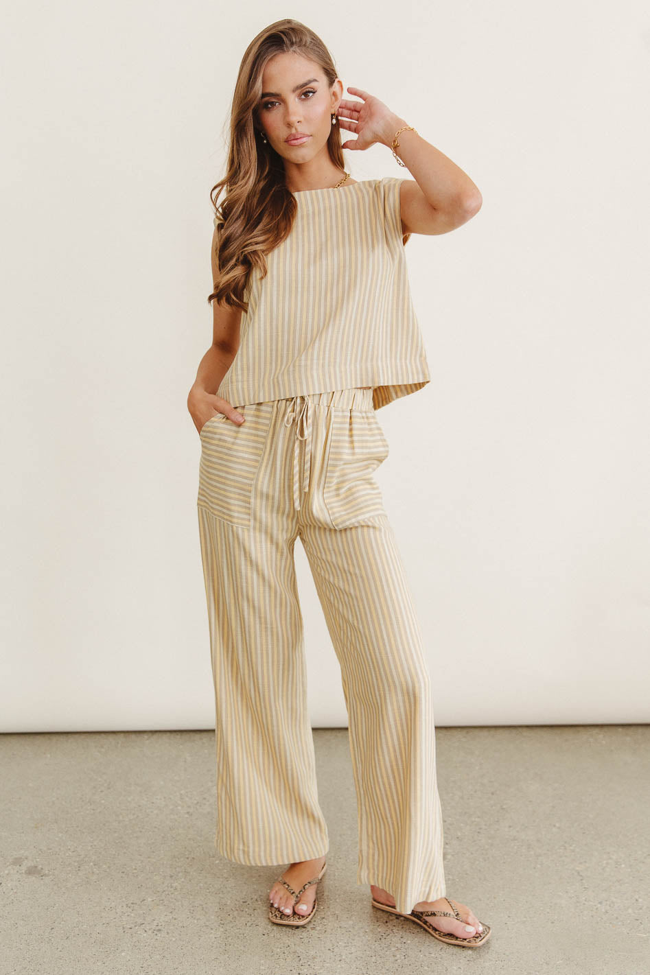 Alix Striped Tank Top for Women - Soft & Comfortable Summer Sleeveless Shirt - Perfect for Beach, Vacation & Casual Outings