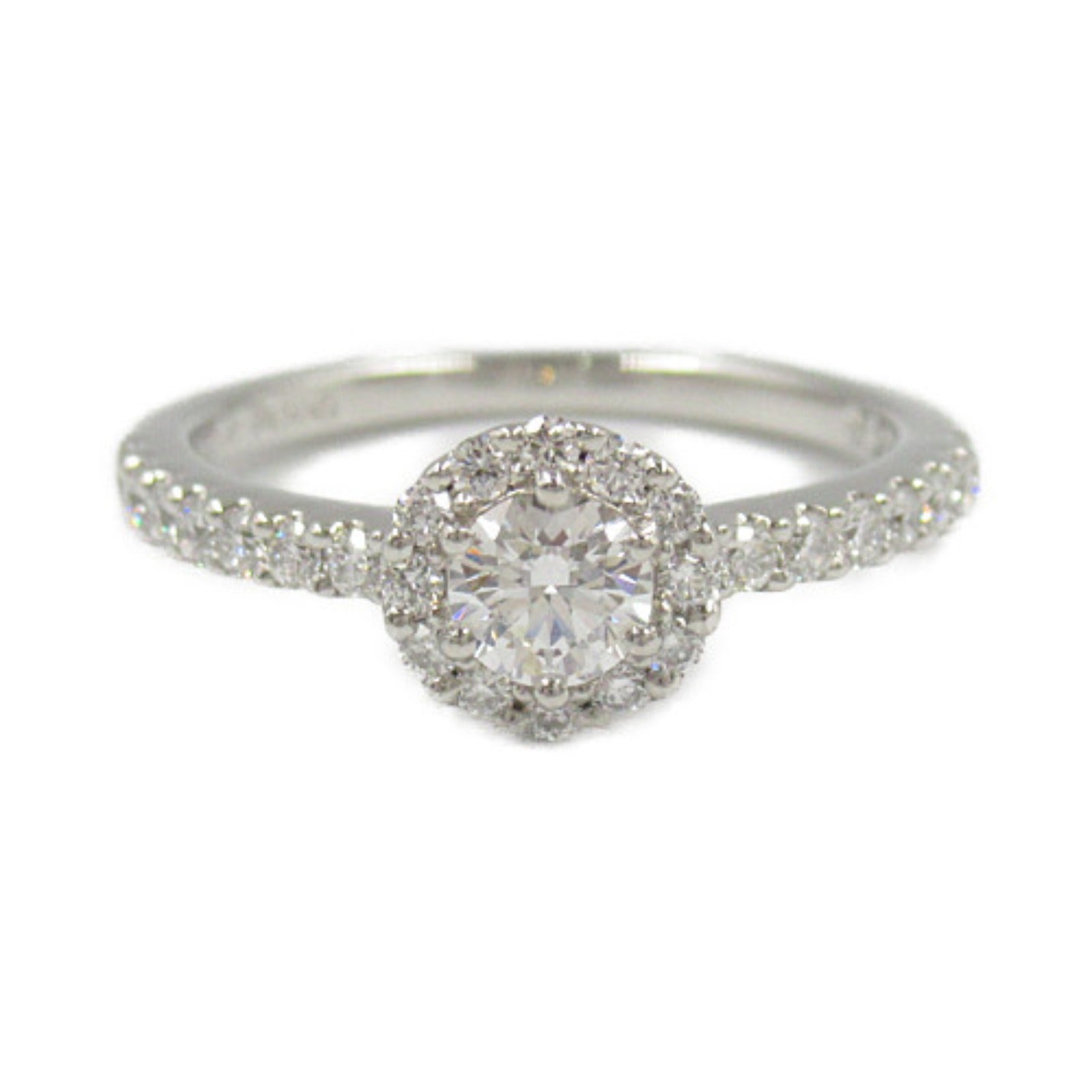 4℃ Diamond Ring Pt950 Platinum Jewelry for Women - Elegant Wedding Engagement Gift & Anniversary Present