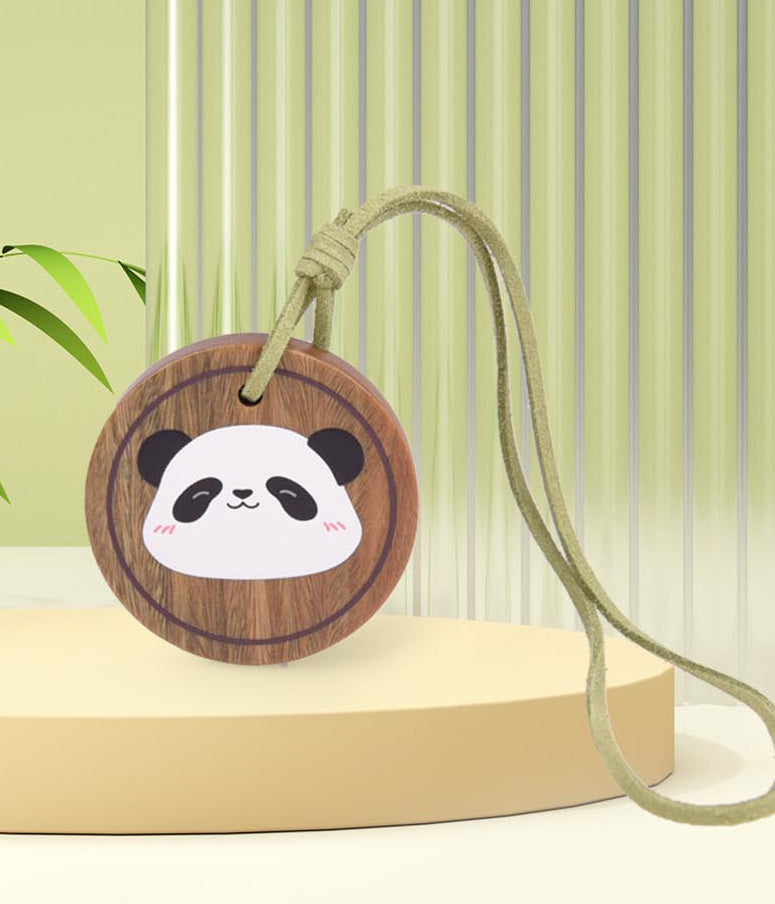 Panda Wooden Bag Charm - Cute Animal Keychain for Handbags, Backpacks & Luggage - Perfect Travel Accessory & Gift for Women