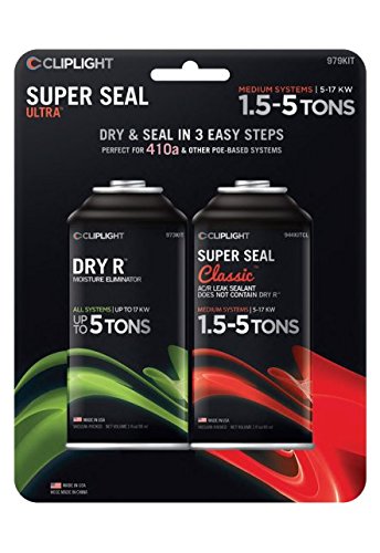 979KIT Super Seal HVACR Sealant & Dry R Kit - Professional Leak Repair for AC Units & Refrigerators | Ideal for HVAC Technicians & DIY Home Maintenance