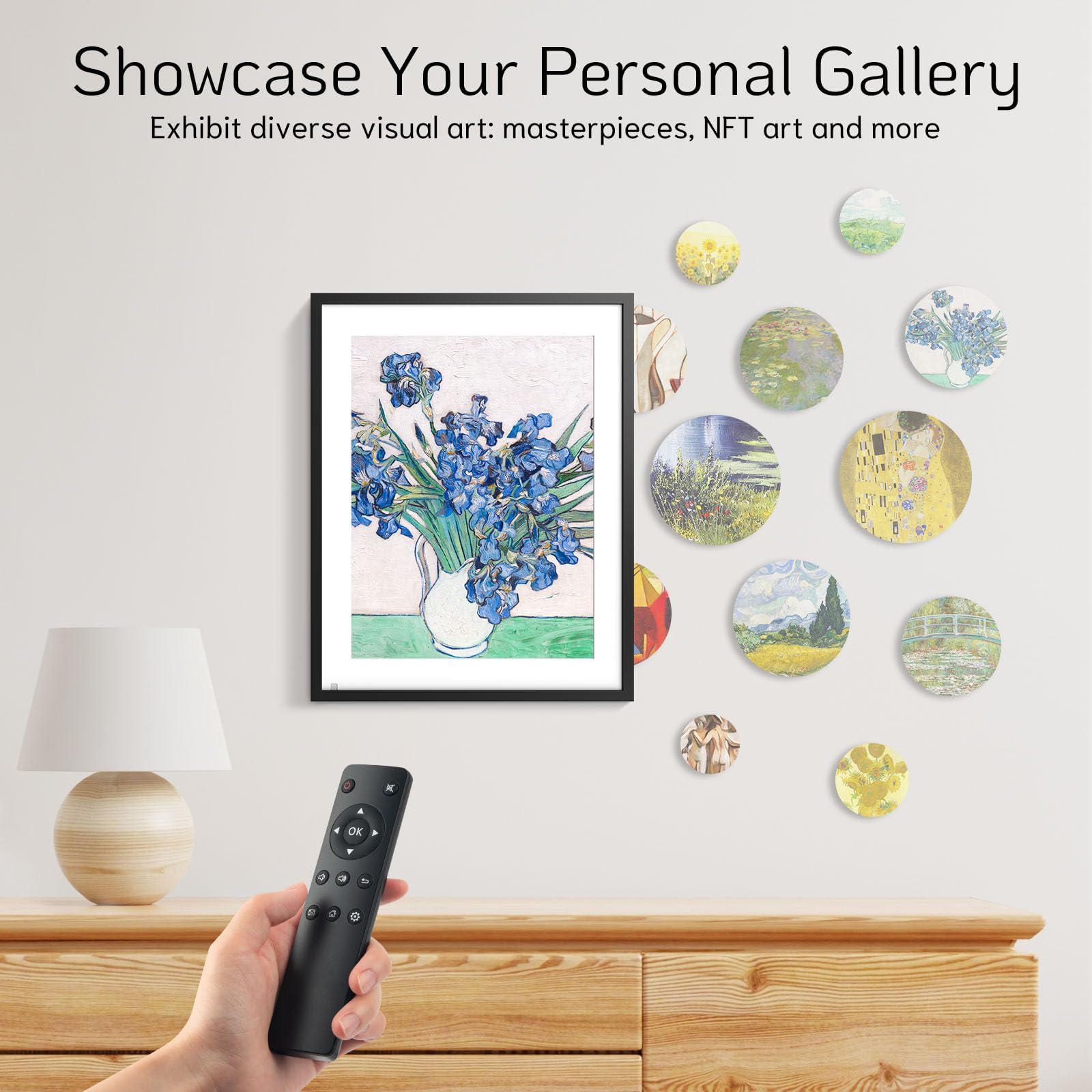 NexFoto 16.2 Inch 32GB WiFi Digital Photo Frame - Large HD IPS Touch Screen Display with Remote Control, Auto-Rotate, App & Email Sharing - Perfect Gift for Mom, Dad, Family - Ideal for Home Decor, Office Display, and Special Occasions