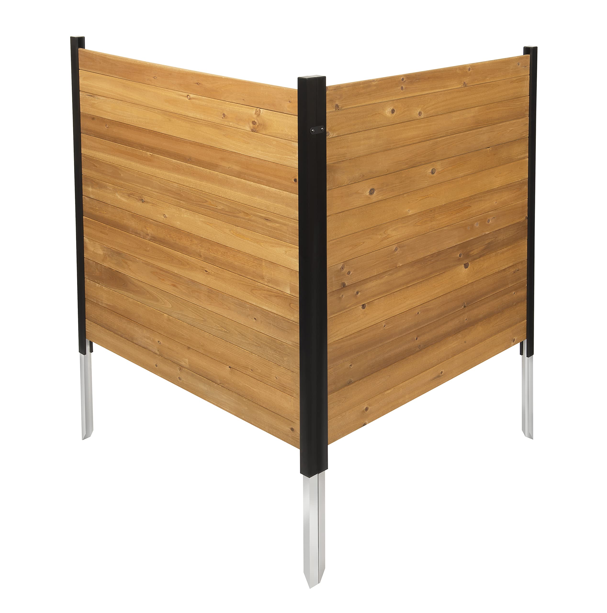 42in H x 38in W (2 Panels) No Dig Richmond Cedar Wood Privacy Screen - Outdoor Privacy Wall, Pool Equipment Enclosure, Trash Can Cover, AC Unit Fence - Perfect for Backyard, Patio, and Garden Decoration