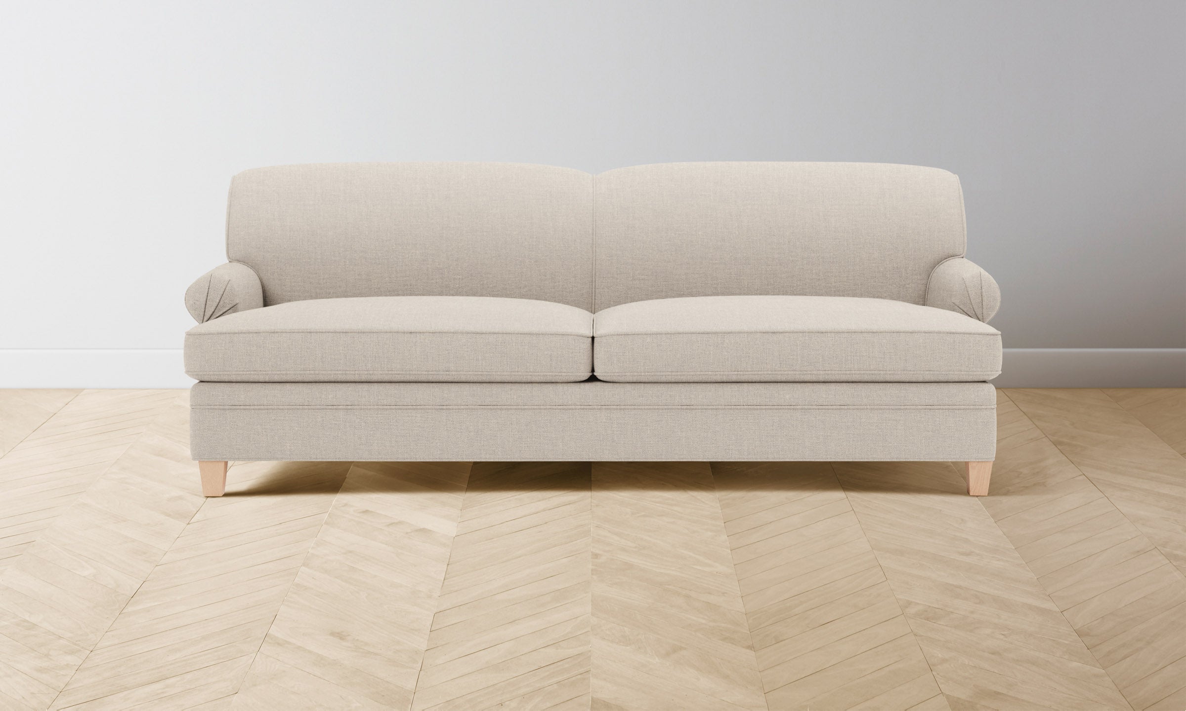 Carmine Sofa - Premium Belgian Linen Upholstered Living Room Furniture for Modern Home Decor | Comfortable Lounge Sofa for Family Gatherings & Relaxation