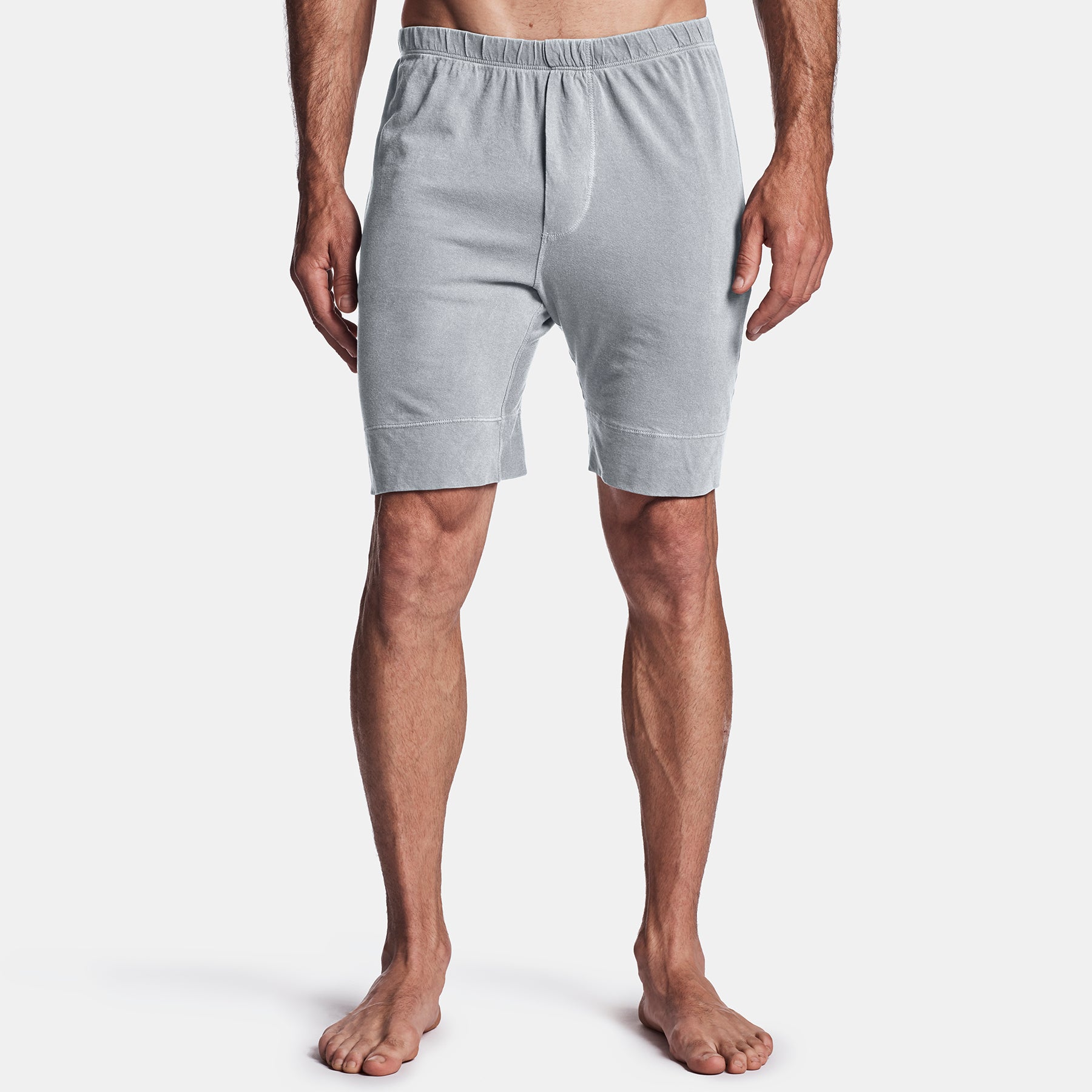 Classic Fit Boxer Shorts for Men - Comfortable Grey Glacier Color - Perfect for Lounge, Sleep & Everyday Wear