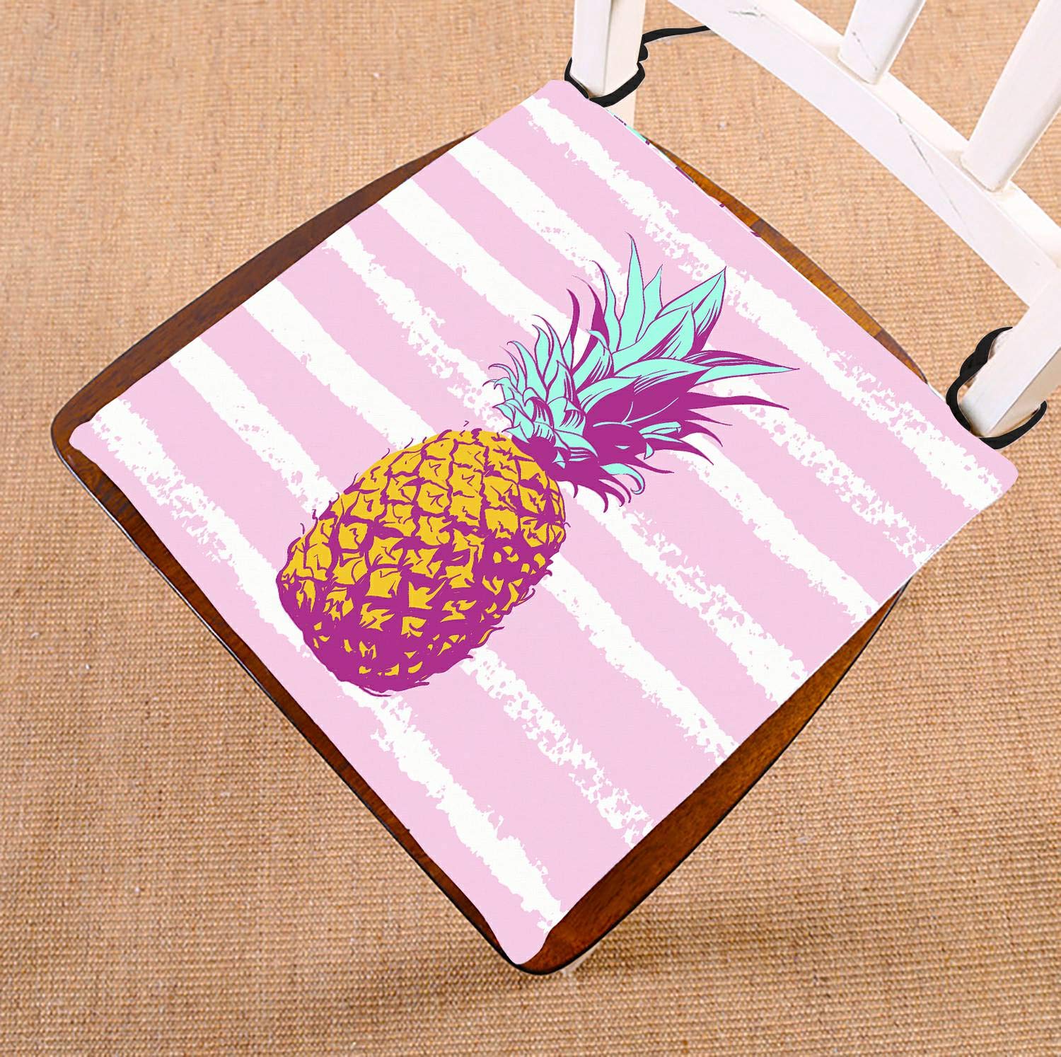 Pineapple Tropical Fruit Bed Runner Scarf - 20x95 Inch Decorative Bed Cover for Summer, Beach, Boho, and Tropical Home Decor - Perfect for Bedroom, Guest Room, and Vacation Rental Styling