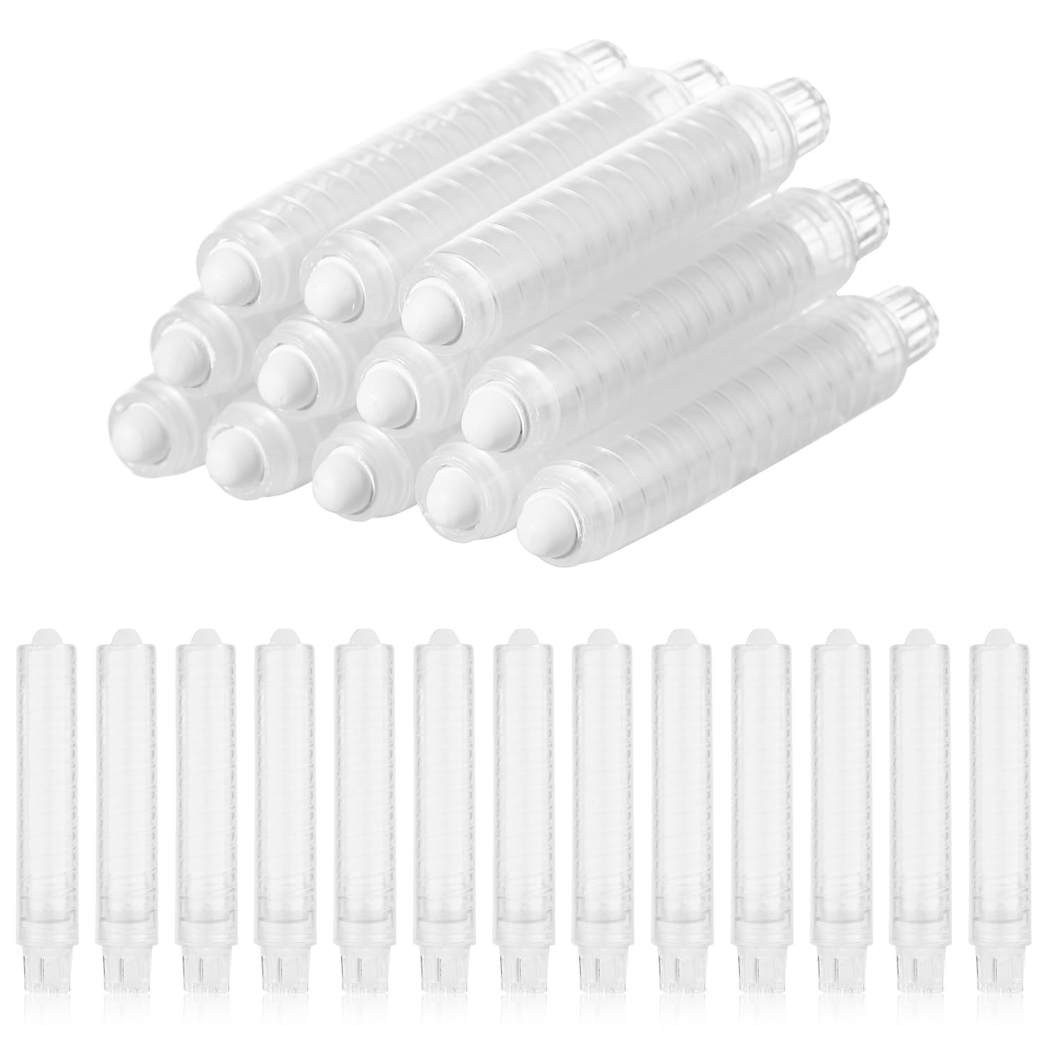 12-Piece Dustless Chalk Set for Kids - 3.7x0.63 Inch White Non-Toxic Chalkboard Chalk with Holder - Perfect for Classroom, Home Schooling & Art Activities - Ideal for Blackboard Drawing, Writing & Toddler Learning
