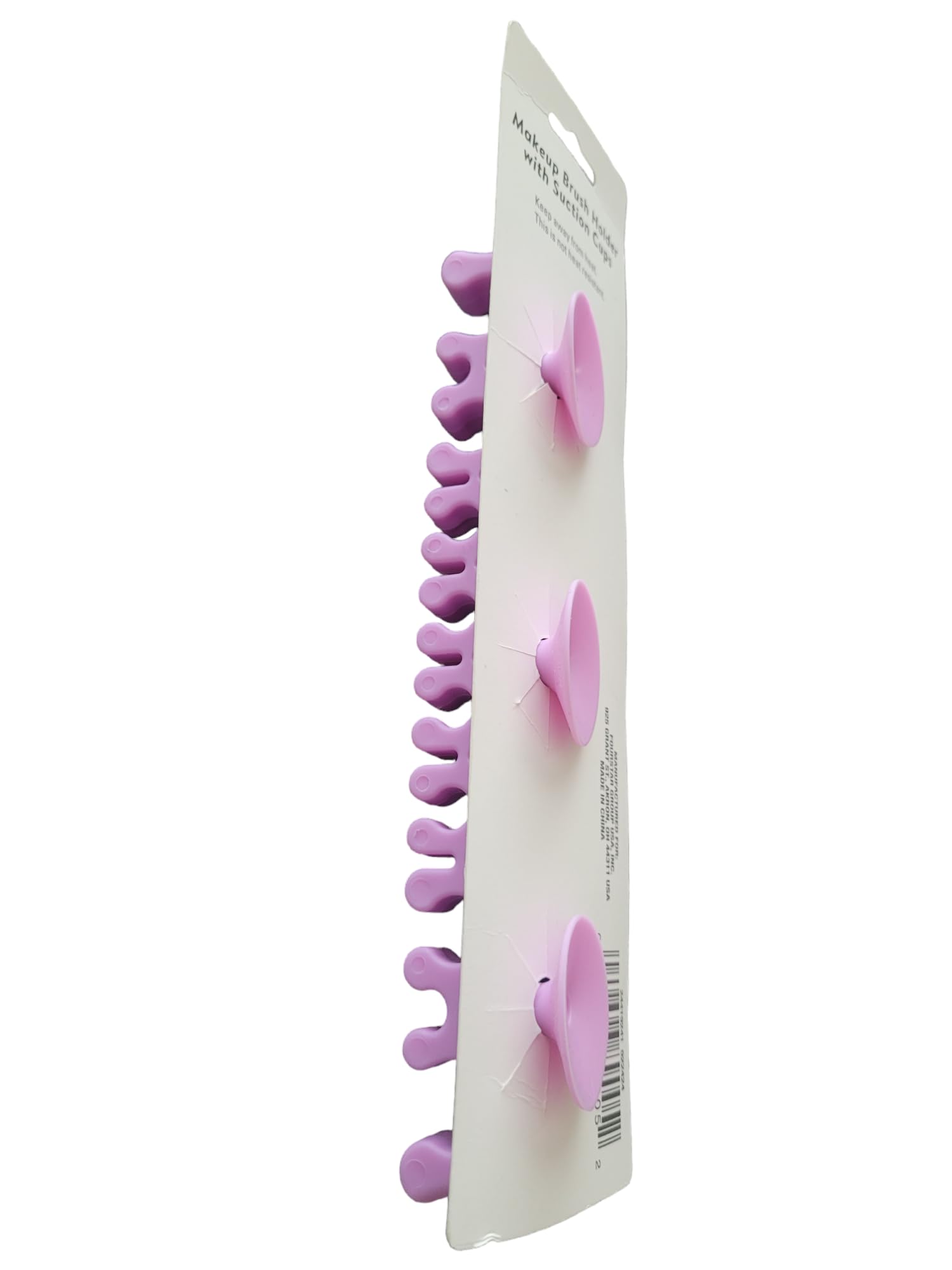 Premium Makeup Brush Holder with Suction Cups - Holds 15 Brushes, Light Purple Cosmetic Organizer for Vanity, Bathroom & Travel - Perfect for Makeup Artists & Beauty Enthusiasts