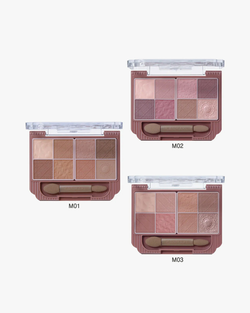 CANMAKE Petit Palette Eyeshadow - Matte Finish Eyeshadow Palette for Natural & Smoky Eye Makeup | Perfect for Daily Wear & Special Occasions