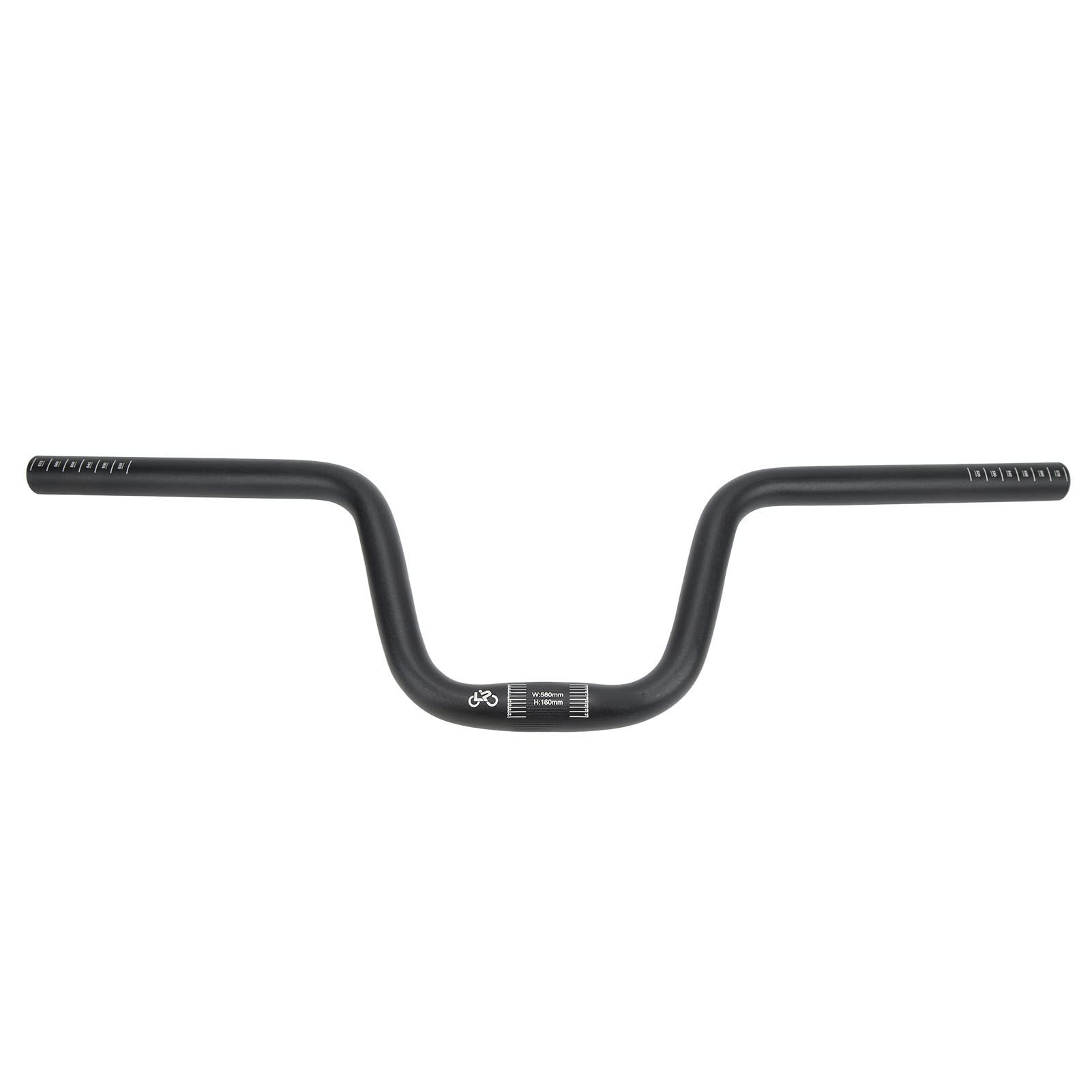 Lightweight Aluminum Alloy MTB Riser Handlebar - VGEBY High-Performance Bicycle Handlebar for Mountain Bikes & Brompton Folding Bikes (Black) - Perfect for Trail Riding, Commuting & Urban Cycling