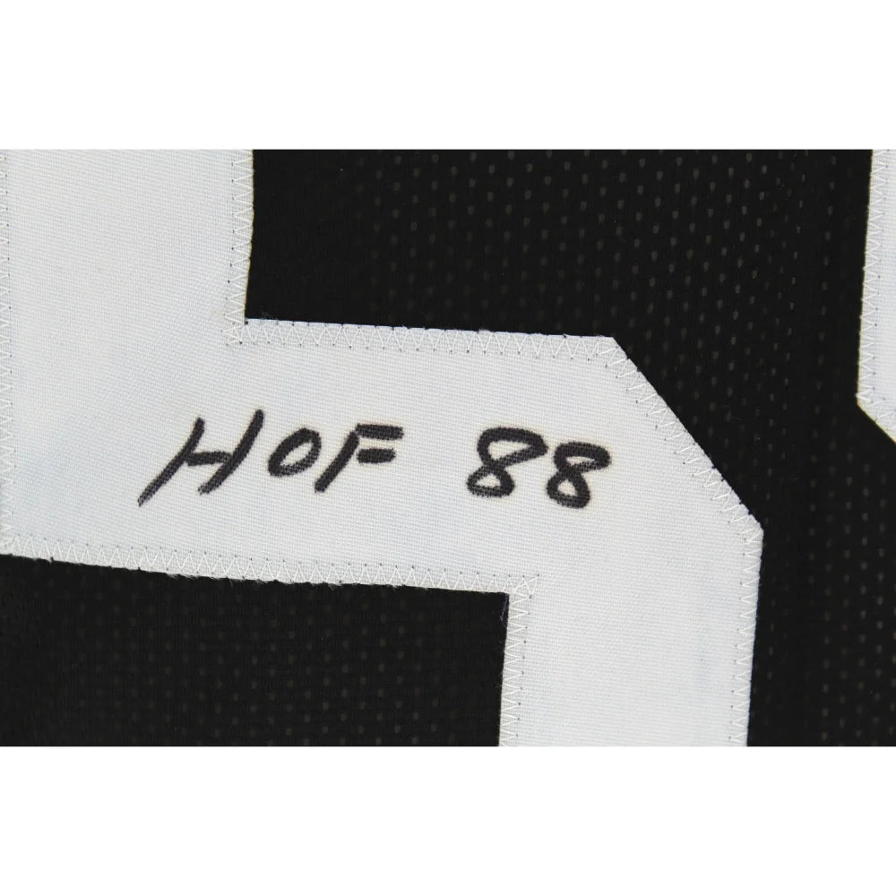 Jack Ham Autographed Pittsburgh Steelers Black Jersey - BAS COA Certified, Signed & Inscribed HOF - Perfect for Football Collectors, Sports Memorabilia Fans & Steelers Enthusiasts