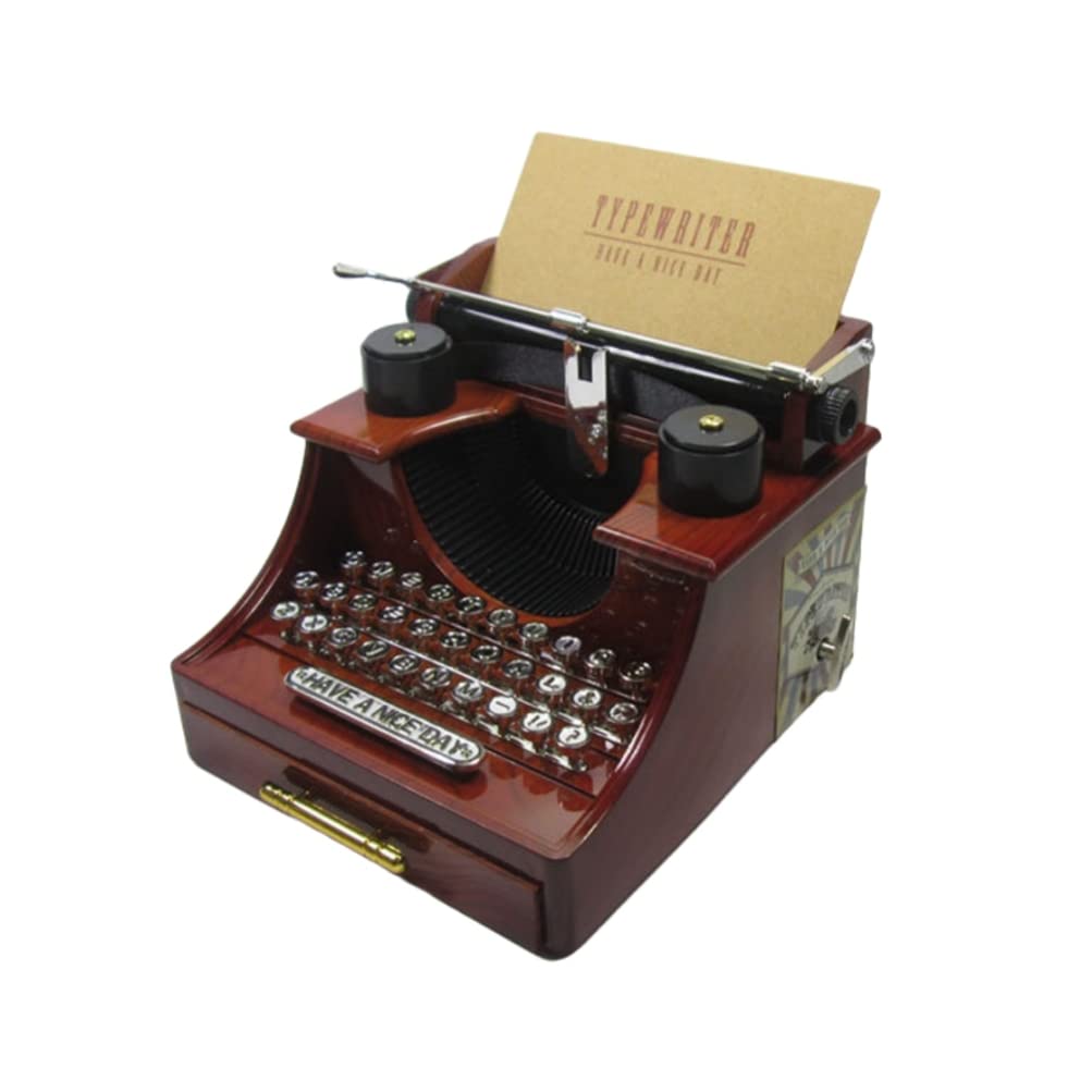 Vintage Typewriter Music Jewelry Box - Handmade Decorative Gift for Women, Antique Home Decor, Perfect for Birthday, Wedding, Anniversary & Christmas Presents