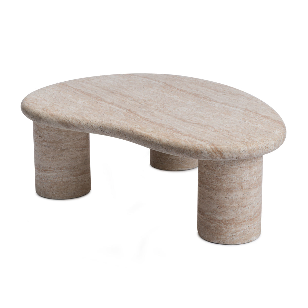Azzurra Modern Travertine Coffee Table - Elegant Living Room Centerpiece for Home Decor & Entertaining