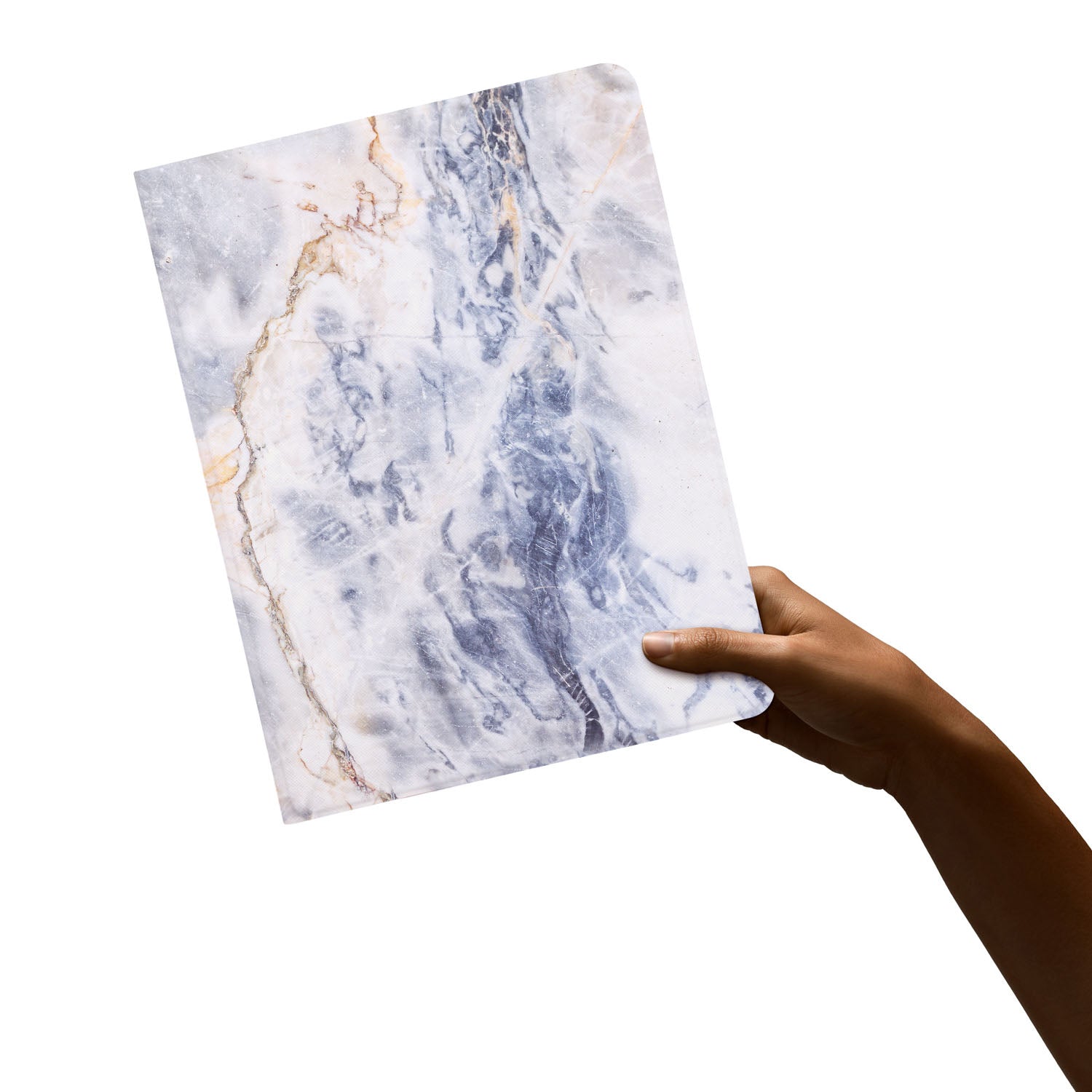 Premium Marble iPad Folio Case - Slim Protective Cover with Auto Sleep/Wake for iPad Pro/Air/Mini - Perfect for Work, Travel & School Use