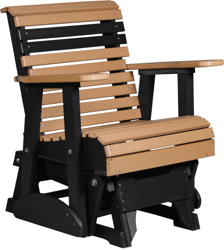 LuxCraft 2-Foot Plain Glider Rocking Chair - Comfortable Nursery Glider for Baby Room, Living Room & Bedroom Relaxation