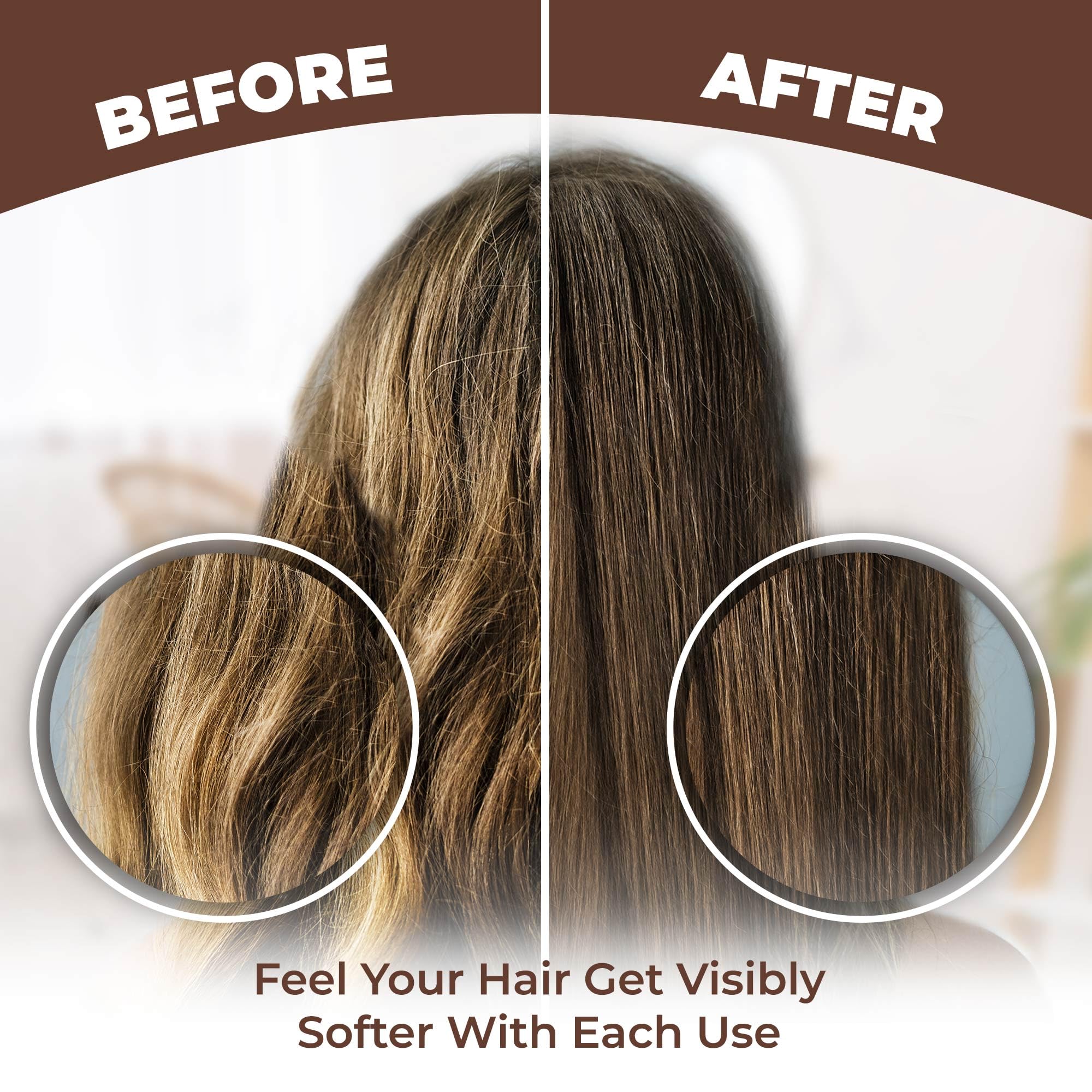 HerStyler 3 Pack Hair Growth Serum Set - Marula Oil, Castor Oil & Evolution Hair Serum for Stronger, Healthier Hair - Perfect for Daily Use, Frizz Control & Split Ends Repair