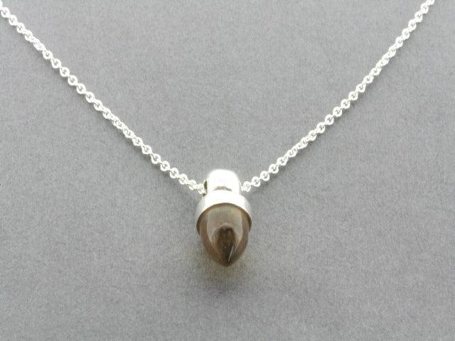 Amber Acorn Pendant Necklace - Elegant Nature-Inspired Jewelry for Women, Perfect for Everyday Wear, Gifts & Special Occasions