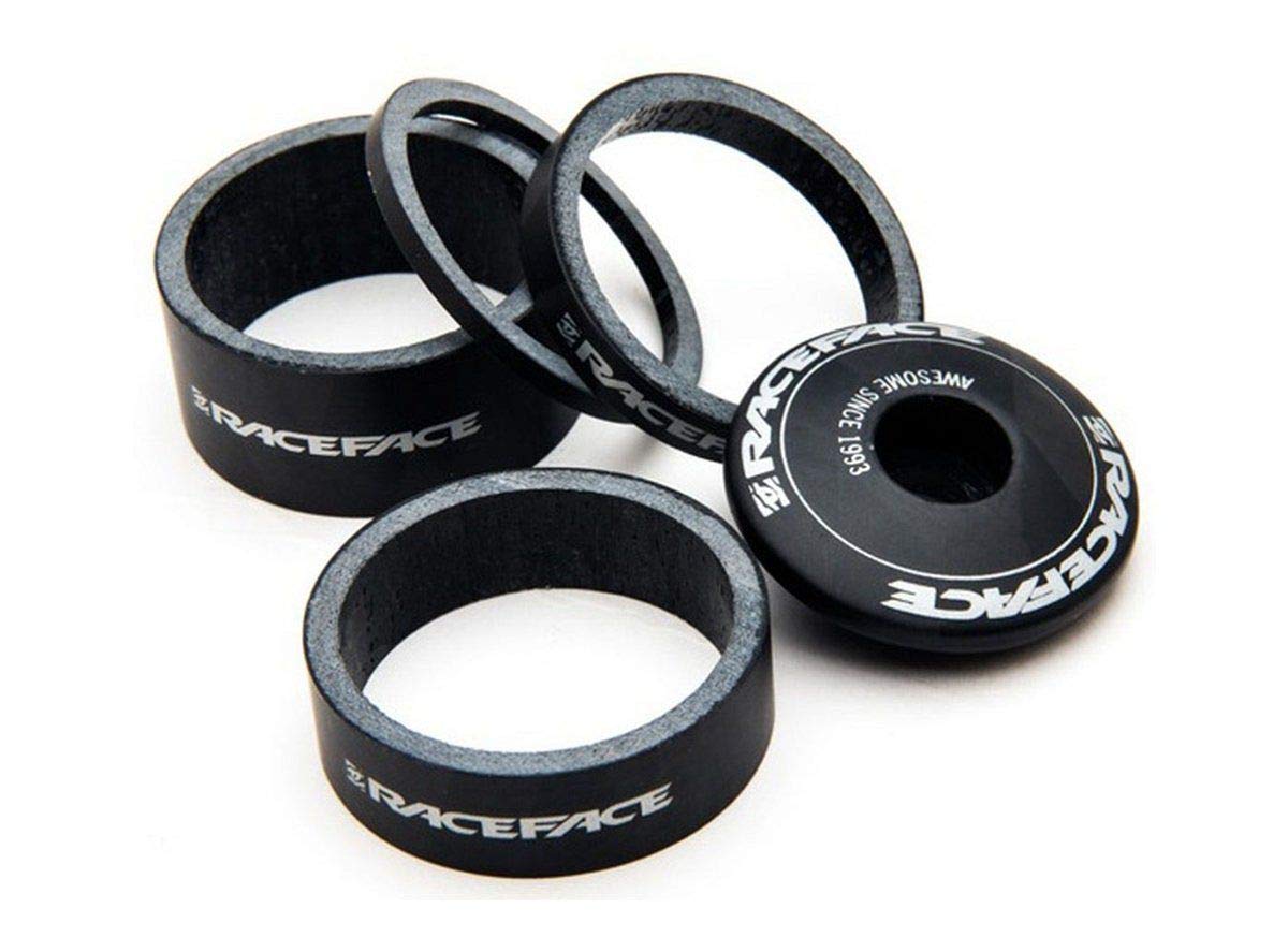 Race Face Spacer Headset Carbon Kit - Lightweight & Durable Carbon Fiber Headset Spacer for Mountain Bikes - Perfect for Trail Riding & Downhill Biking
