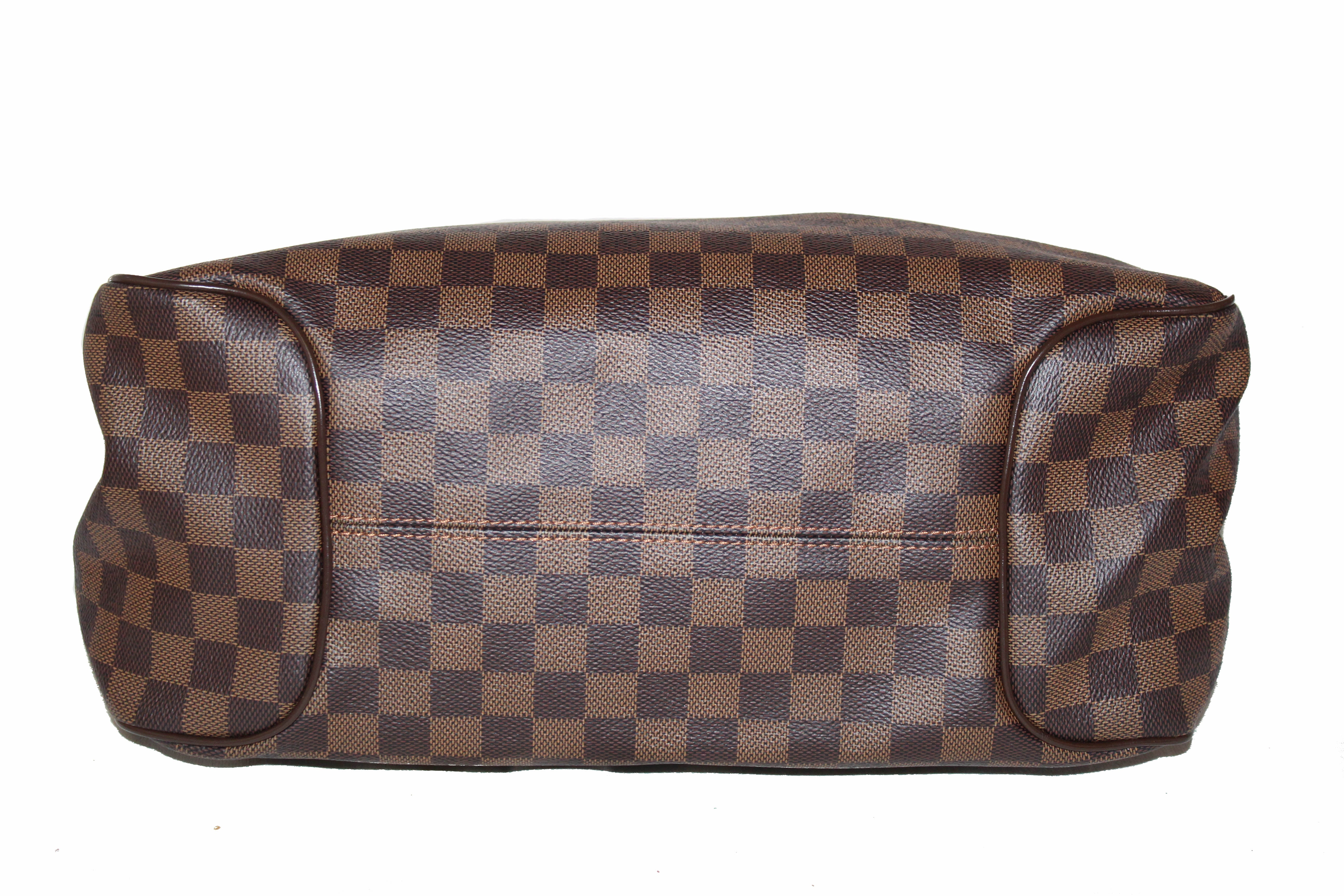 Authentic Louis Vuitton Damier Ebene Canvas Reggia Shoulder Bag for Women - Luxury Crossbody Purse with Adjustable Strap, Perfect for Work, Travel & Everyday Use
