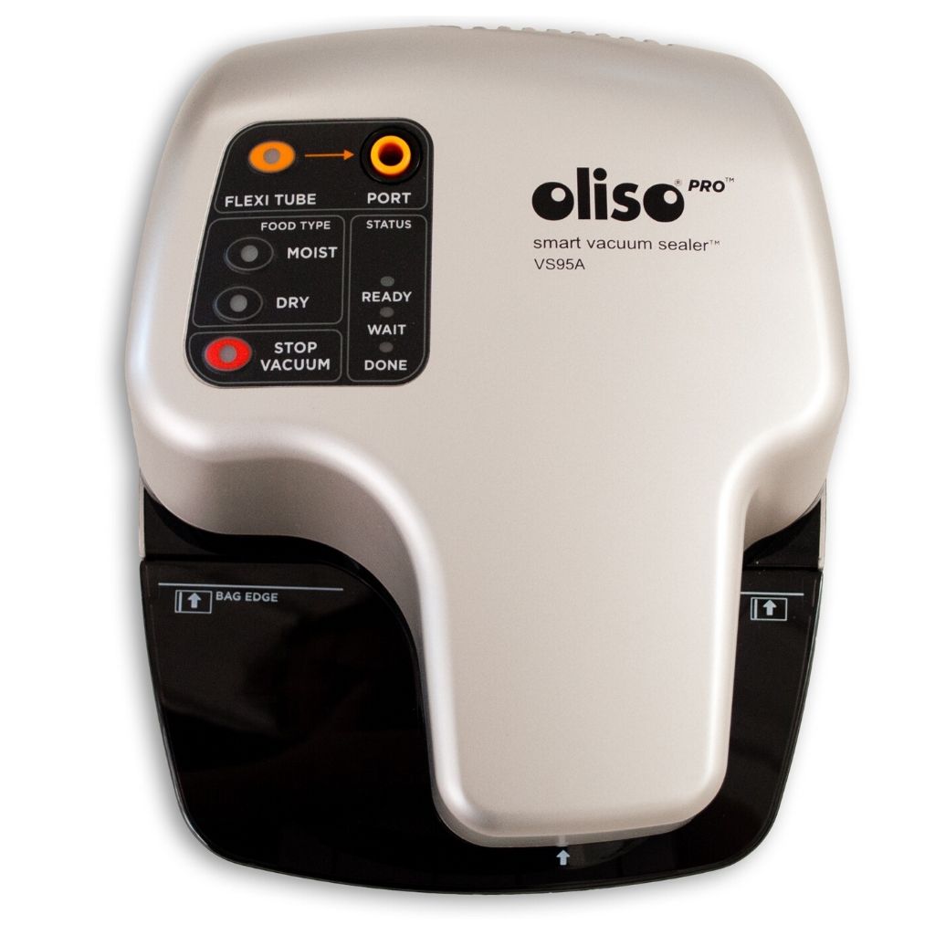Oliso Pro VS95A Vacuum Sealer Starter Kit - Automatic Vacuum Sealing System for Food Preservation, Sous Vide, Meal Prep & Storage - Perfect for Home Kitchens, Camping & Freezer Organization
