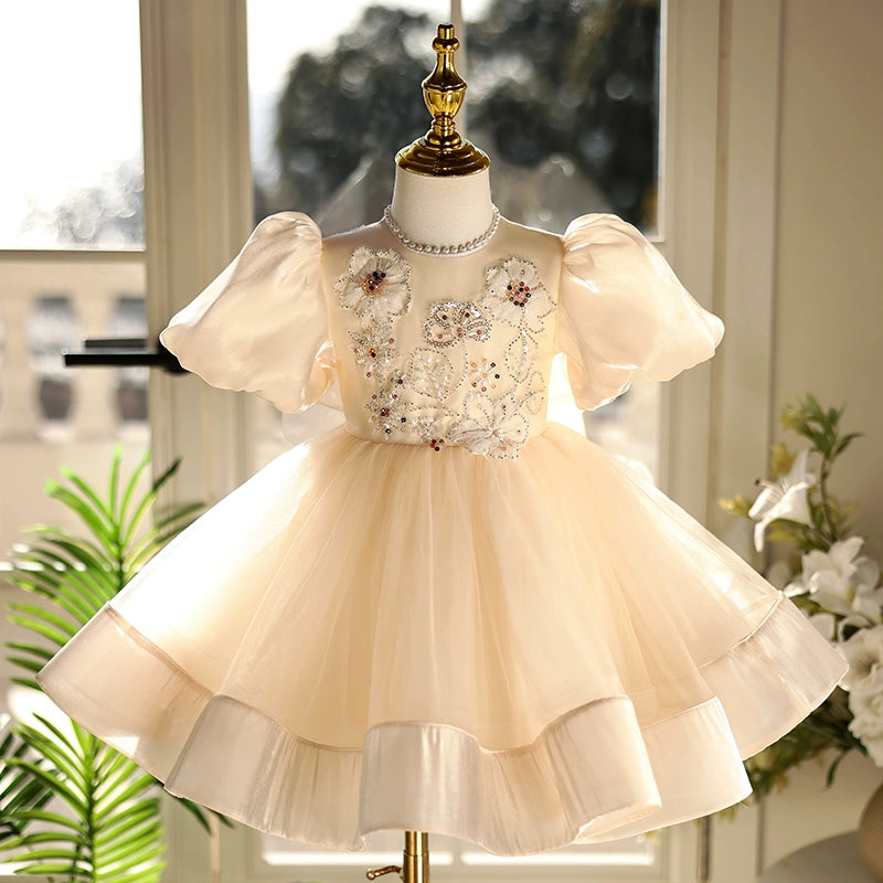 Cute Princess Dress for Girls - Flower Girl Wedding Dress & Birthday Party Gown | Perfect for Weddings, Birthday Parties, and Special Occasions