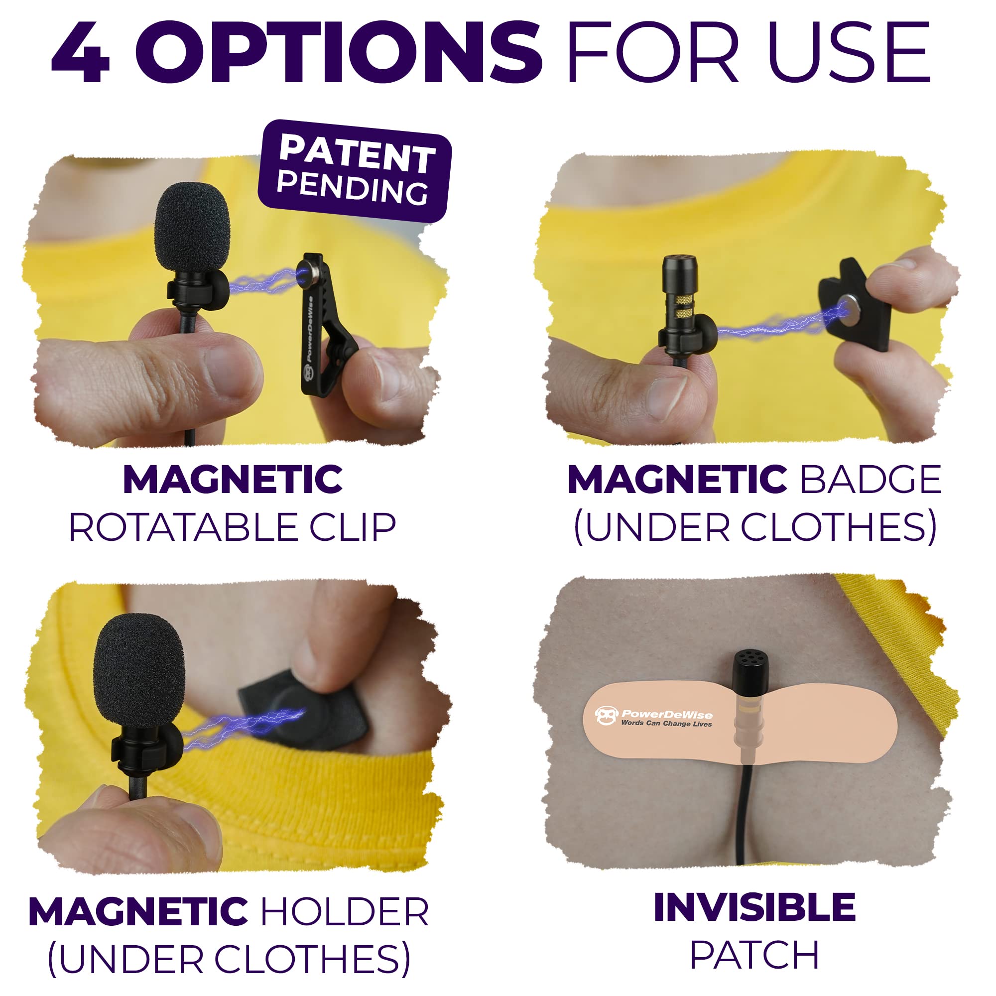 CharisMic Dual Professional Lavalier Lapel Microphone Set for Interviews - Compatible with Smartphones, Cameras & Video Recorders - 2 Wireless Clip-on Mics - Perfect for Blogging, Vlogging, Podcasting & Live Streaming (Ideal for YouTube, TikTok, Zoom Meetings & Online Classes)