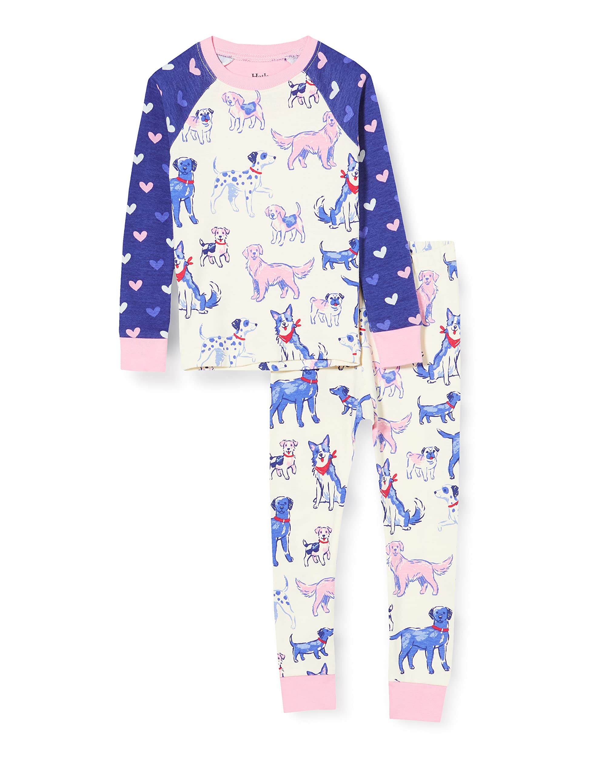 Hatley Girls Organic Cotton Long Sleeve Printed Pajama Set - Soft & Comfortable Sleepwear for Kids, Perfect for Bedtime, Lounging & Sleepovers