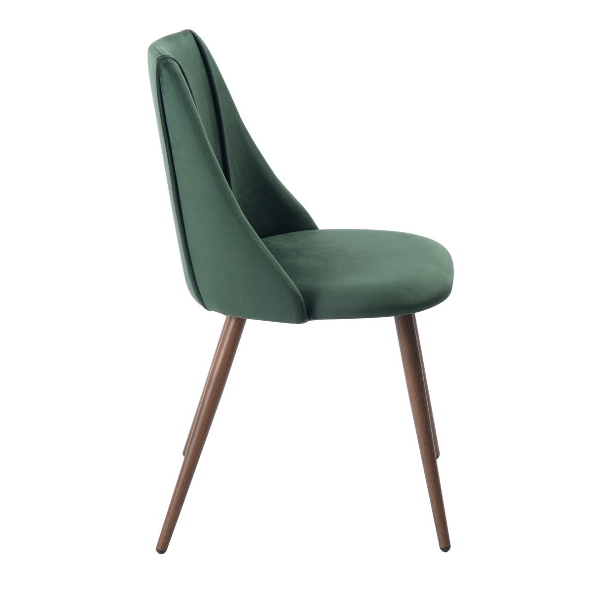 COZYCASA Velvet Dining Chairs Set of 2 - Mid-Century Modern Style Kitchen & Dining Room Accent Chairs with Sturdy Metal Legs - Comfortable for Kitchen, Lounge & Farmhouse Decor - Elegant Green Velvet Upholstery - Perfect for Dinner Parties, Breakfast Nooks & Home Office Seating