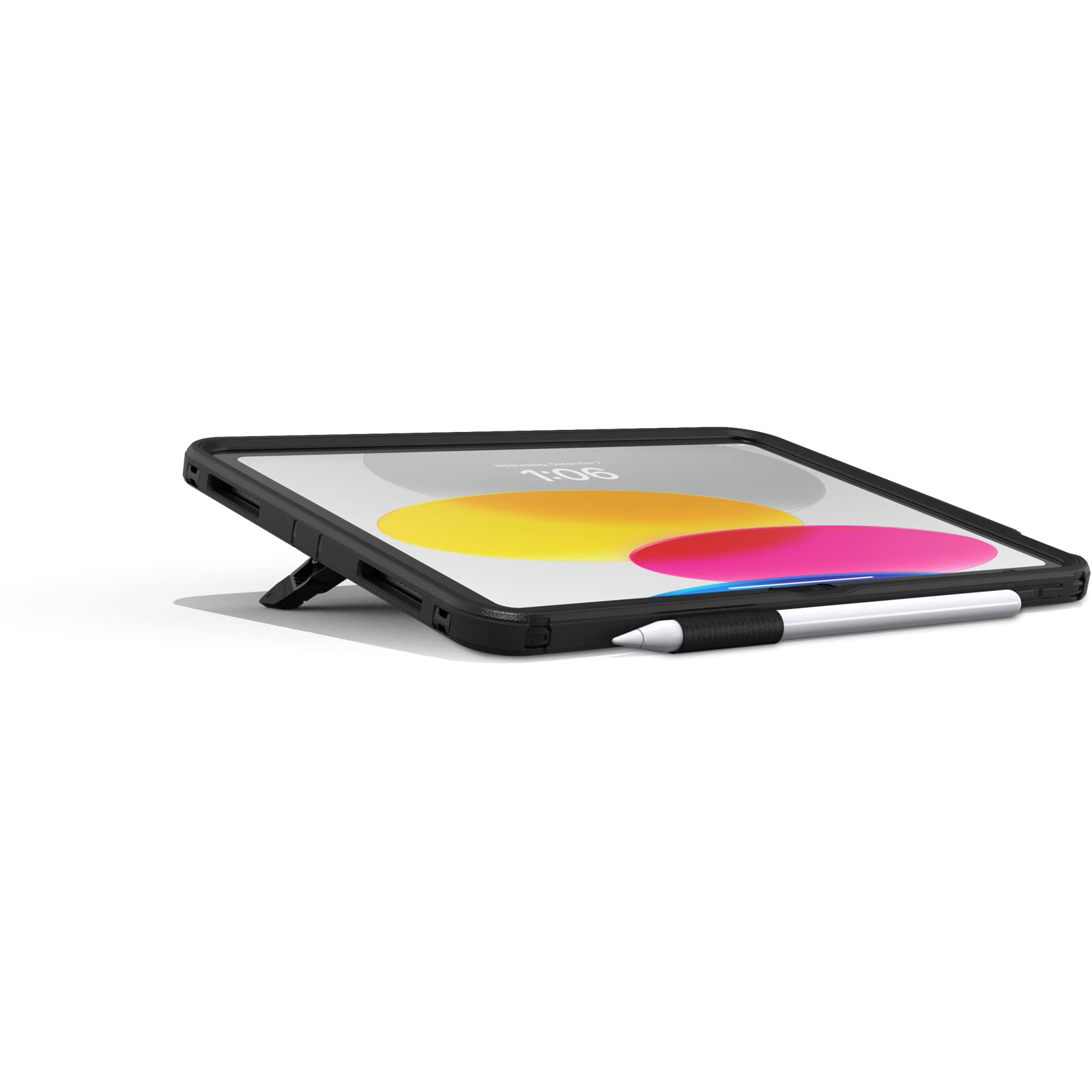 OtterBox Defender with EDU Stand Case for iPad 10th Generation (2022 Model Only) - Heavy Duty Protection in Black | Business & School Use | Shockproof & Drop Proof iPad Cover for Work, Classroom & Outdoor Activities
