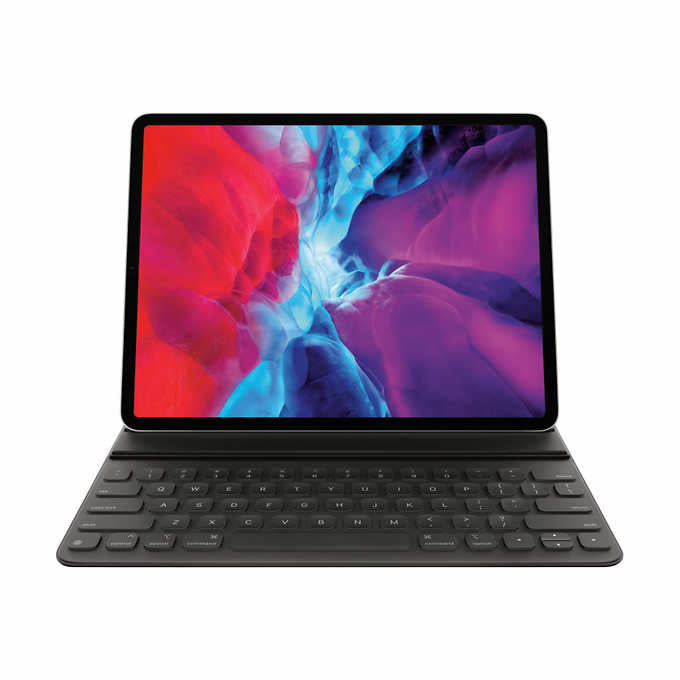 Apple Smart Keyboard Folio for iPad Pro 12.9 (3rd Gen) - Slim Wireless Keyboard Case with Backlit Keys - Compatible with 2021/2022 iPad Pro Models (MU8H2LL/A) | Perfect for Work, Travel & Creative Projects