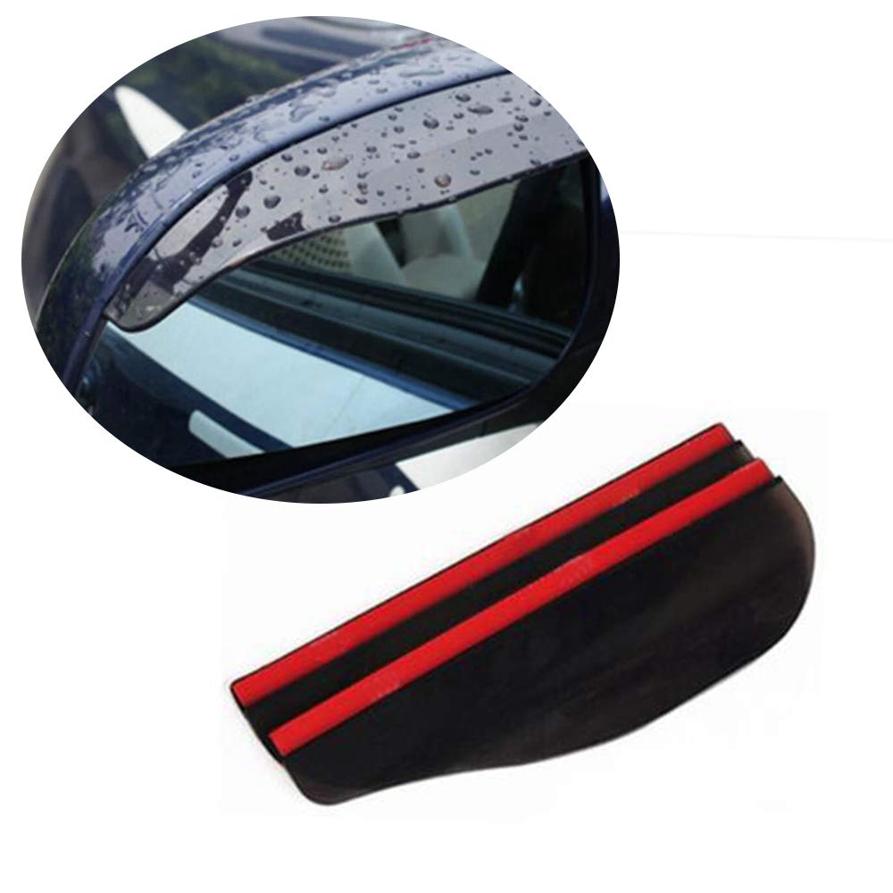 MCARCAR Car Side Mirror Rain Guards - Waterproof Rearview Mirror Covers & Eyebrow Shades, 2pcs/Set - Perfect for Rainy Weather & All-Season Driving Protection