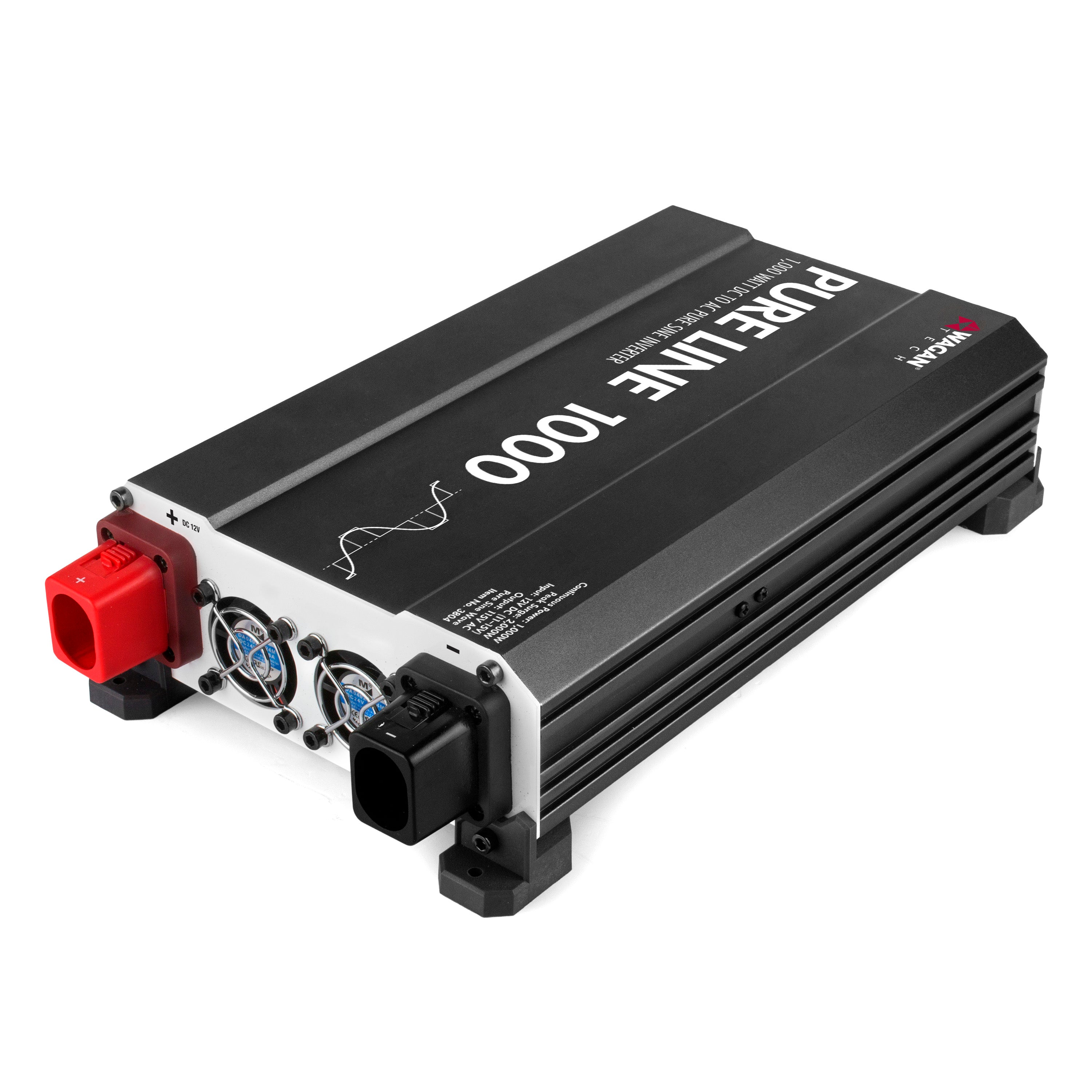 1000W Pure Sine Wave Power Inverter - Reliable 12V to 110V AC Converter for RV, Camping & Emergency Power Backup