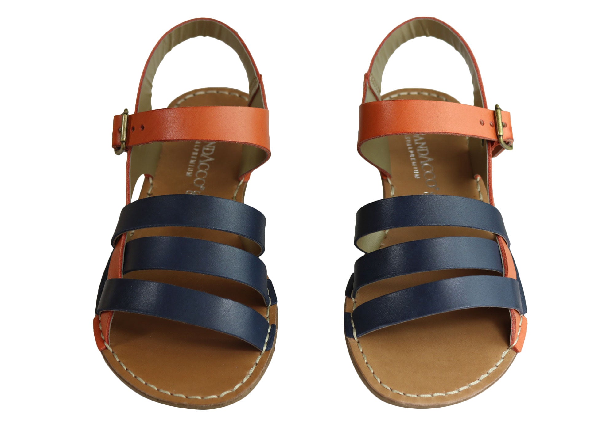 Andacco Aprili Women's Comfortable Flat Leather Sandals - Handmade in Brazil - Perfect for Beach, Vacation & Summer Outfits