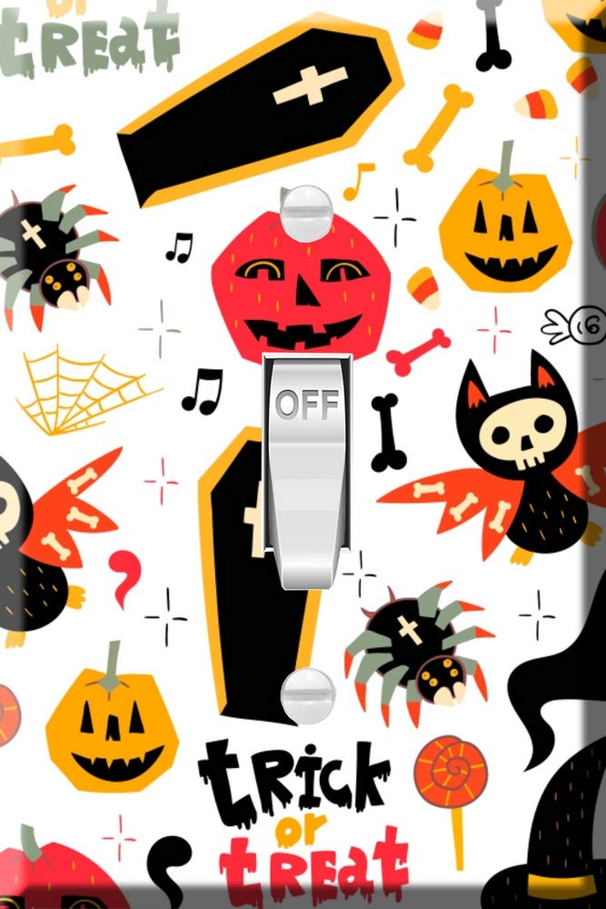 Halloween Toggle Switch Plate - Single Light Cover for Home Decor