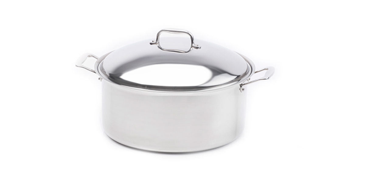 12 Quart Stainless Steel Stock Pot with Lid - Heavy Duty Cooking Pot for Soups, Stews, Pasta & Canning - Perfect for Home Kitchen & Commercial Use