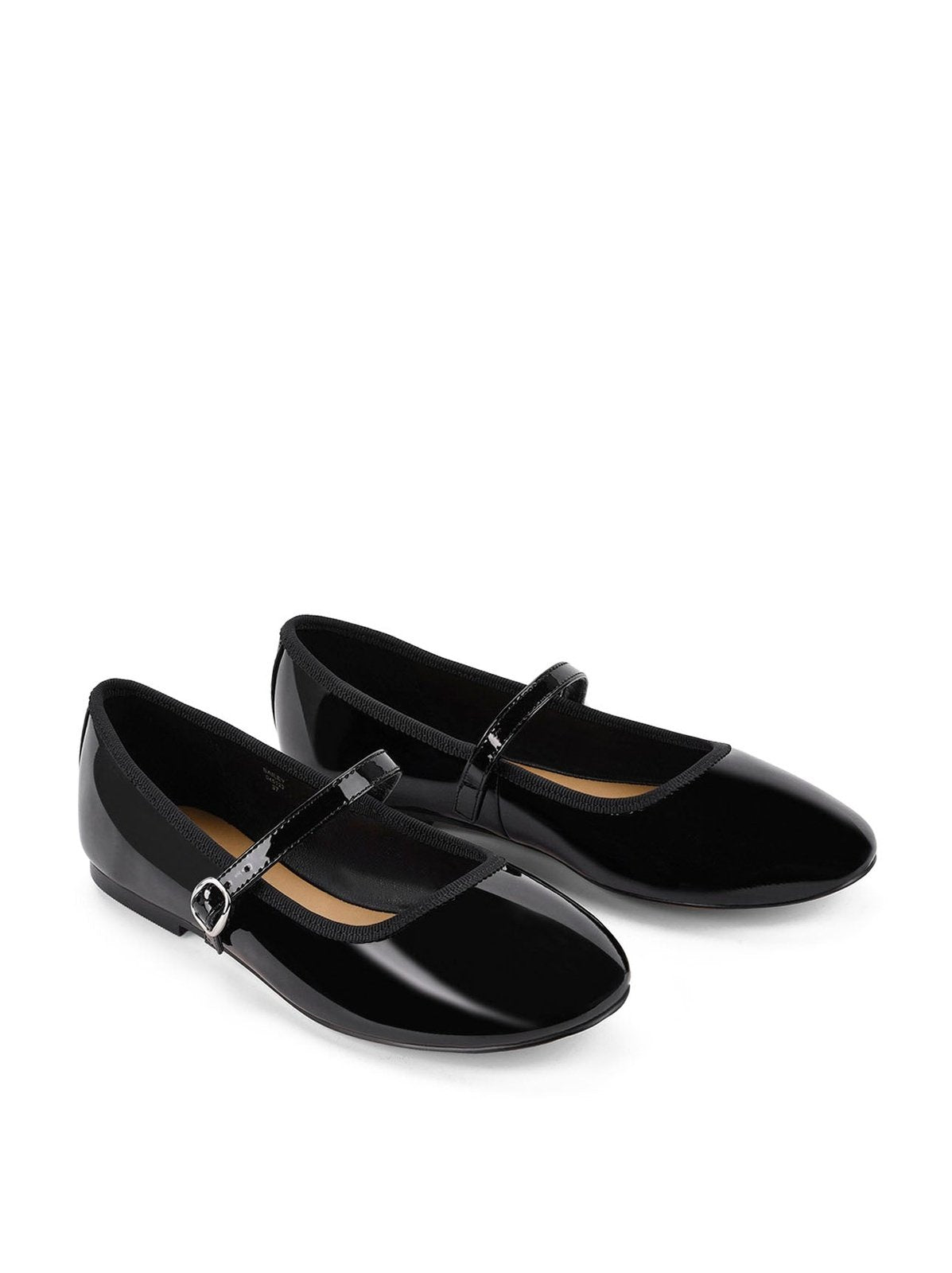 Bailey Flats Black Patent Leather Women's Shoes - Comfortable & Stylish for Work, Office & Casual Wear