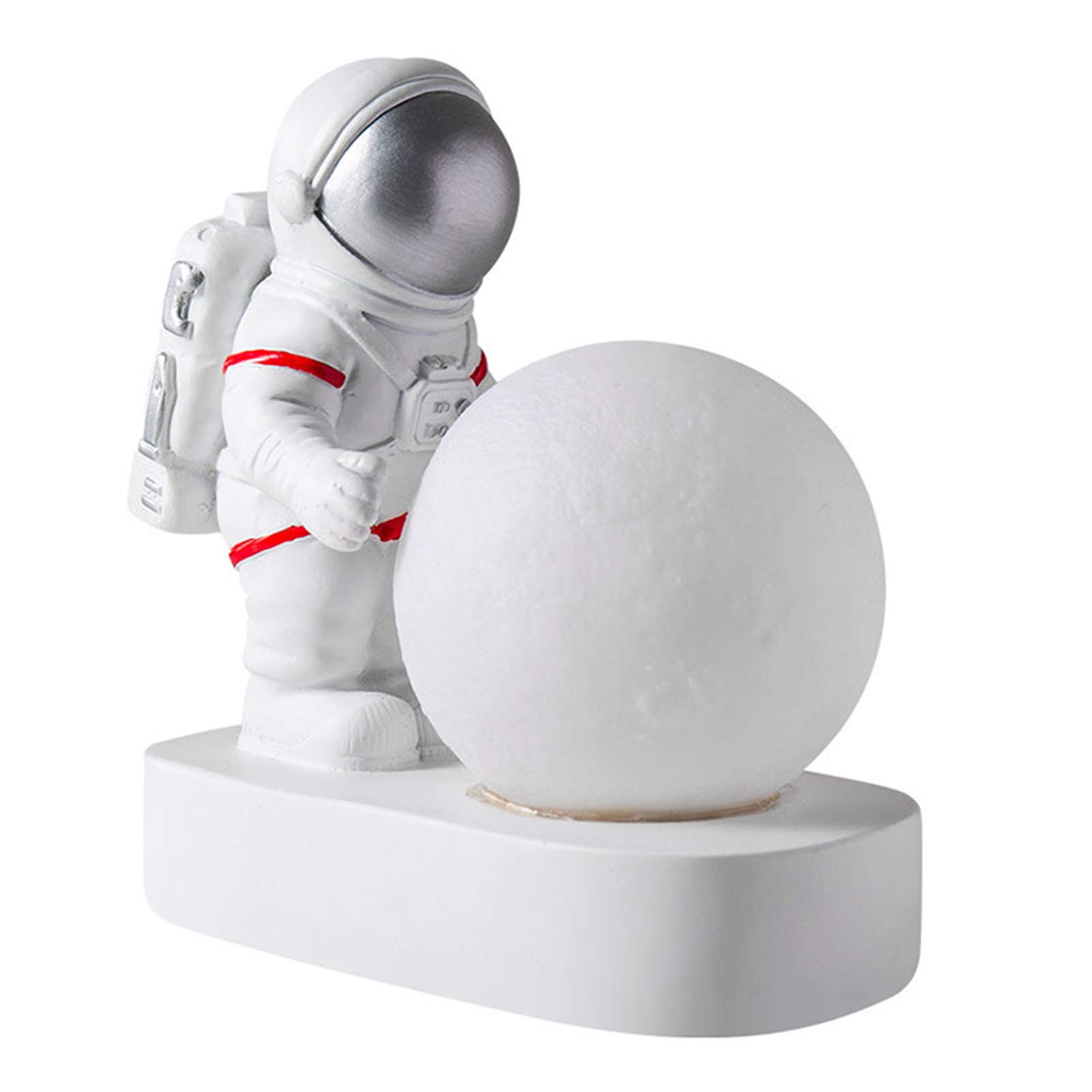 Dheera LED Astronaut Moon Lamp - 3D Resin Spaceman Night Light for Kids, Bedroom, Nursery, and Home Decor - Perfect for Bedtime, Reading, and Relaxation