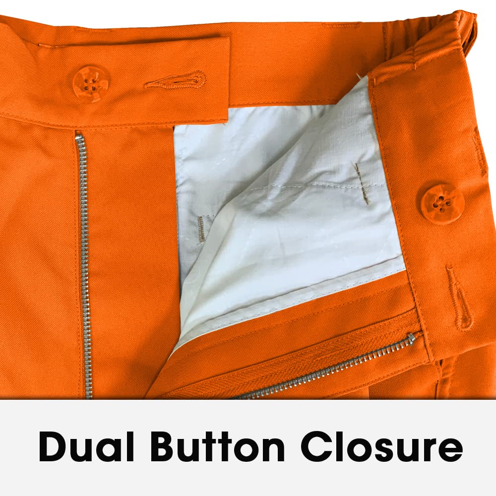 Premium Orange Microfiber Plus Fours for Men - Comfortable Golf & Casual Wear Pants