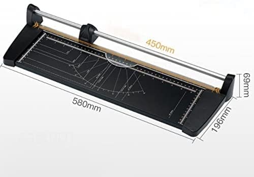 Portable A3 Paper Cutter - Professional Photo Trimmer with Plastic Base & Sharp Blades - Multi-Functional Office & Home Craft Tool (58x16.9x6.9cm) - Perfect for Scrapbooking, Card Making, Photo Editing & Office Document Cutting