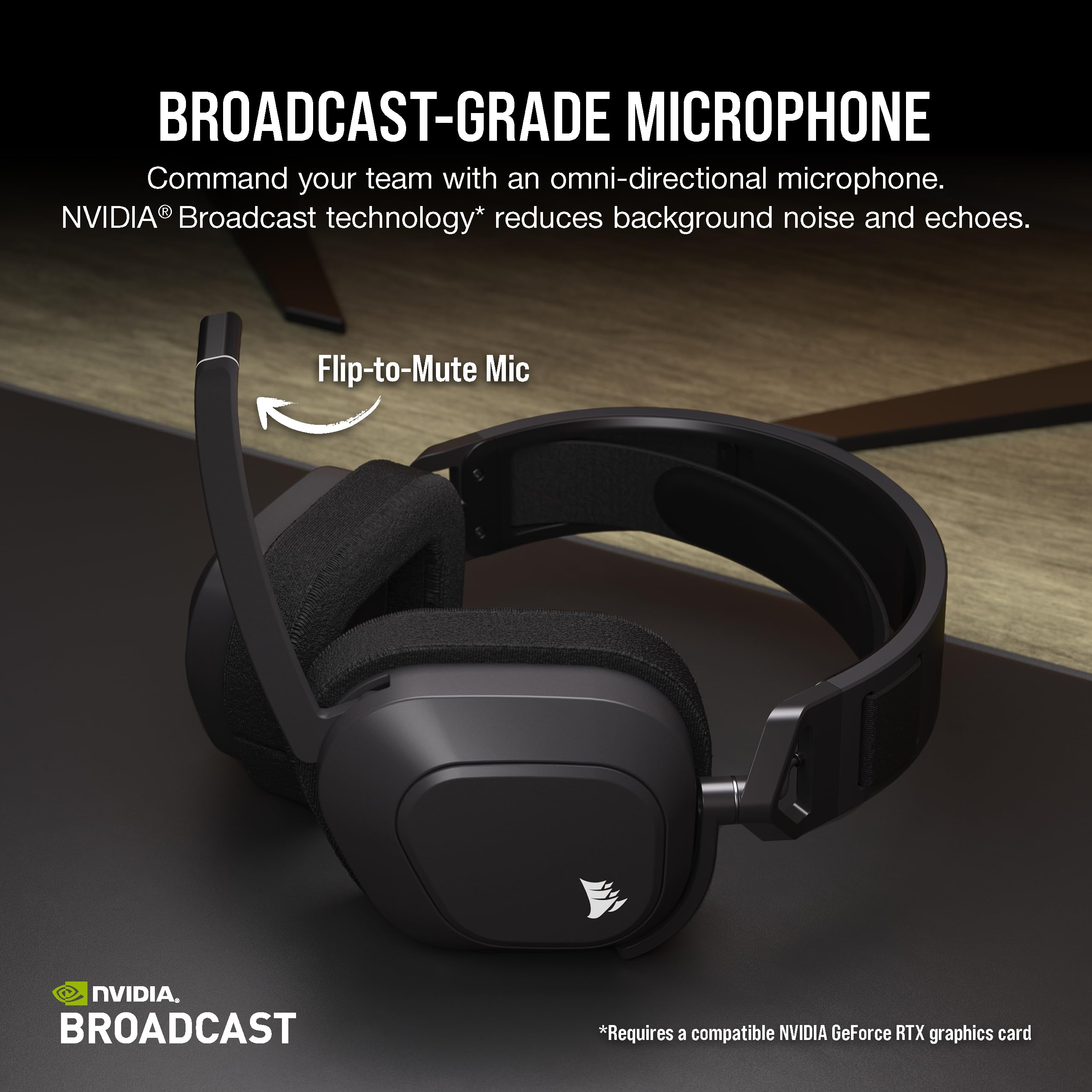 Corsair HS80 MAX Wireless Gaming Headset with Bluetooth – Dolby Atmos – Broadcast Mic – Multiplatform (PC, Mac, PS5, PS4, Mobile) – iCUE Compatible – Steel Gray – Perfect for Streaming, Competitive Gaming & Home Office Use