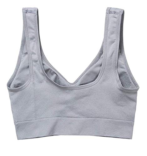 Super Comfy Sleep Bras for Women - 3 Pack Seamless Wireless Stretchy Sports Bras with Removable Padding - Perfect for Yoga, Lounge & Nighttime Comfort