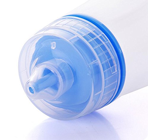 Zollyss 2-Pack 400ml Plastic Squeeze Bottles for Kitchen - Condiment Dispenser for Sauce, Vinegar, Oil & Ketchup (Multicolor) - Perfect for Restaurants, BBQs & Home Cooking
