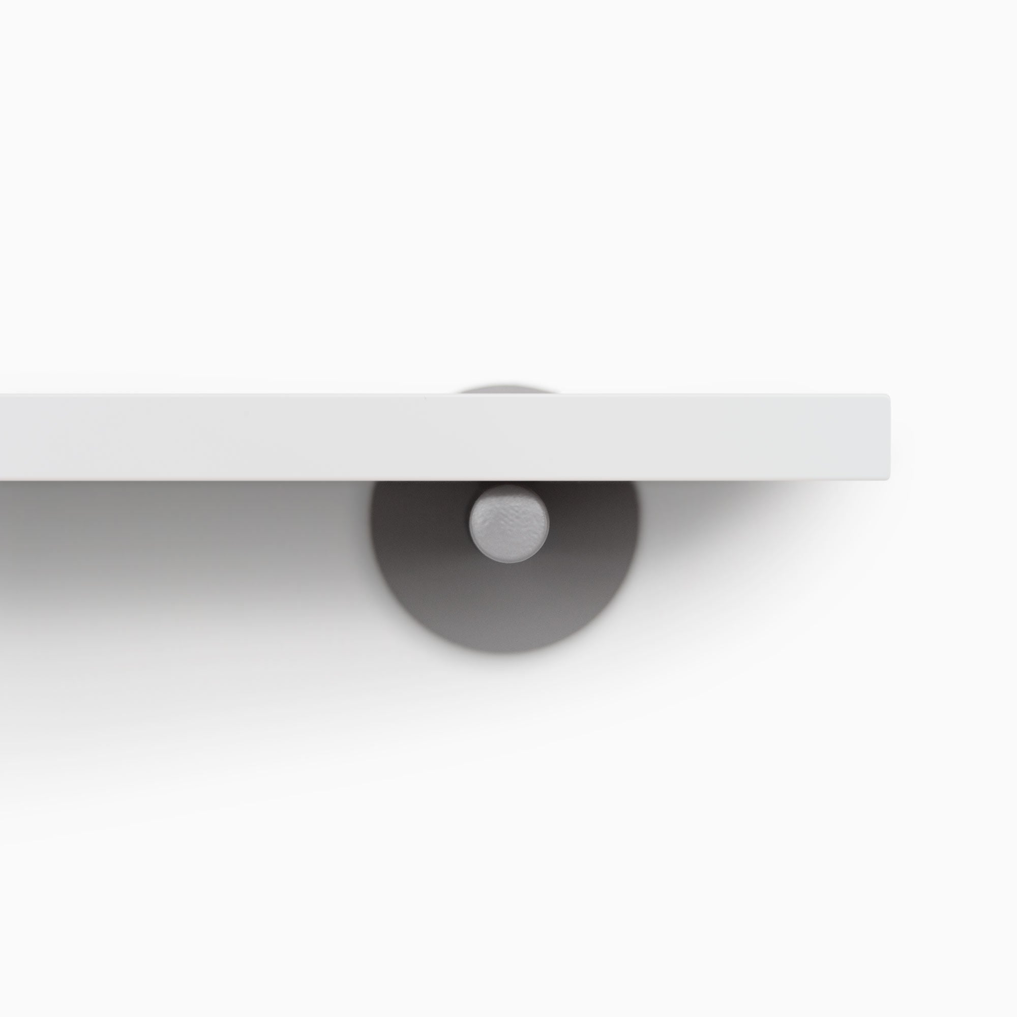 Modern White Wall Shelf - Floating Shelves for Home Decor, Bedroom, Living Room & Bathroom - Sturdy & Stylish Storage Solution for Books, Plants & Decorative Items
