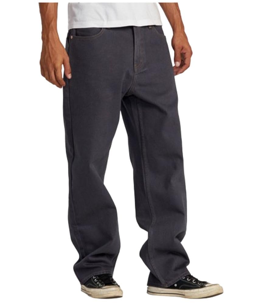 RVCA Men's Relaxed Fit Denim Jeans - Comfortable Stretch Denim Pants for Casual Wear & Outdoor Activities | Perfect for Everyday Use, Travel & Adventure
